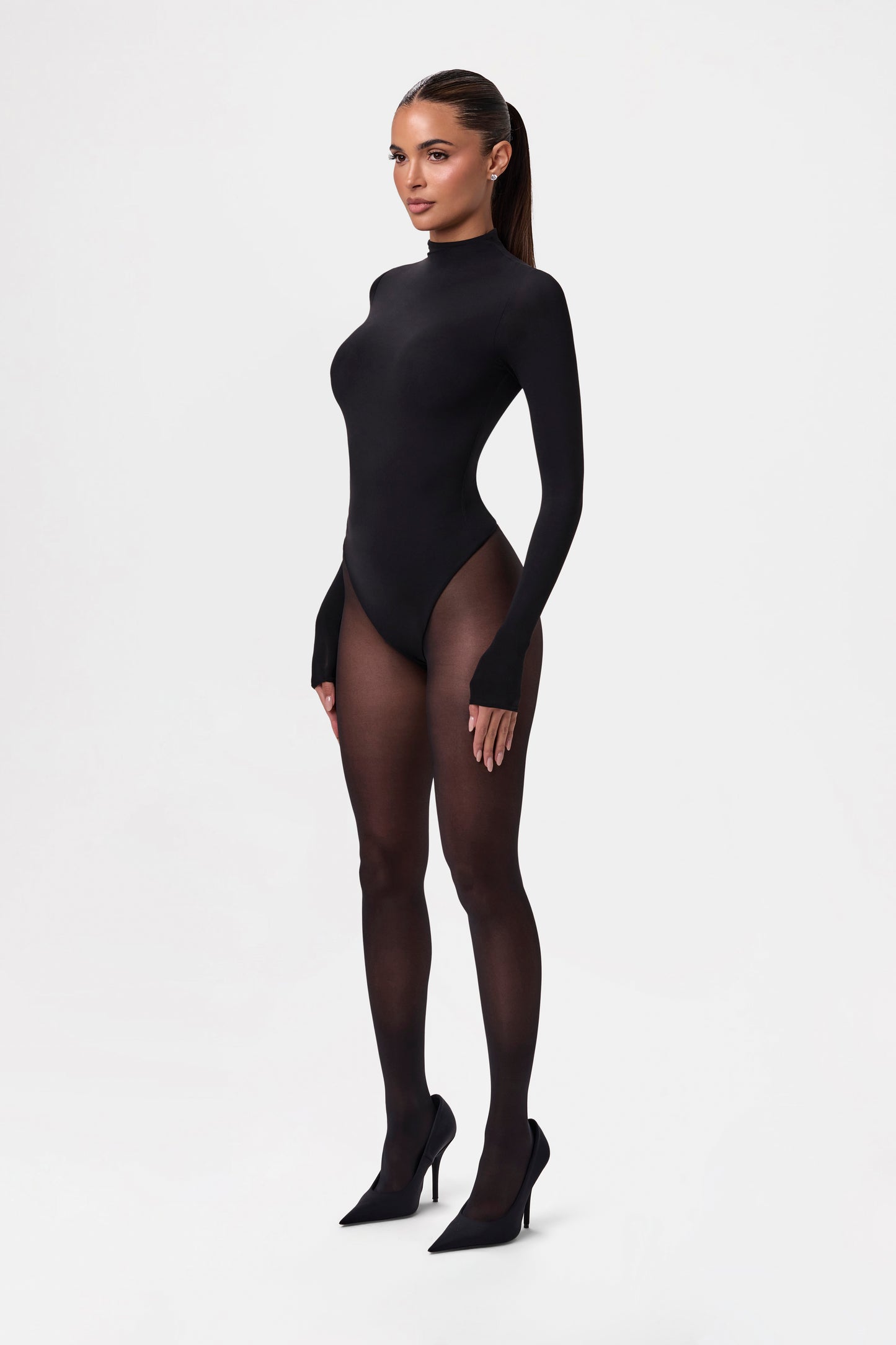 Naked Mock Neck Bodysuit