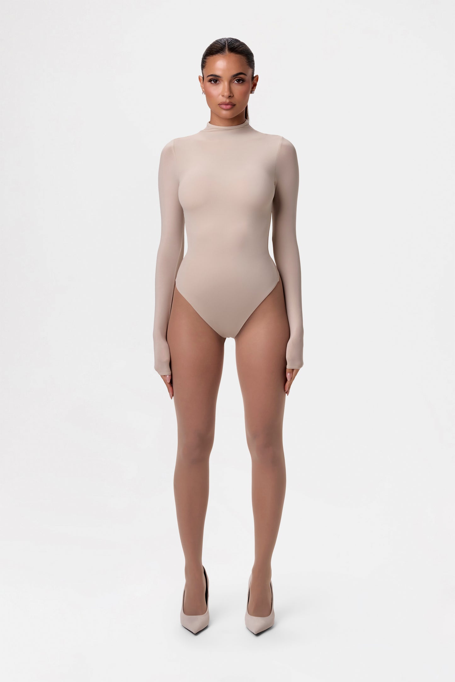 Naked Mock Neck Bodysuit