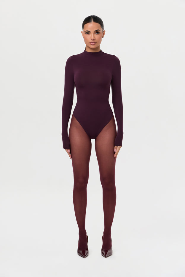 Naked Mock Neck Bodysuit