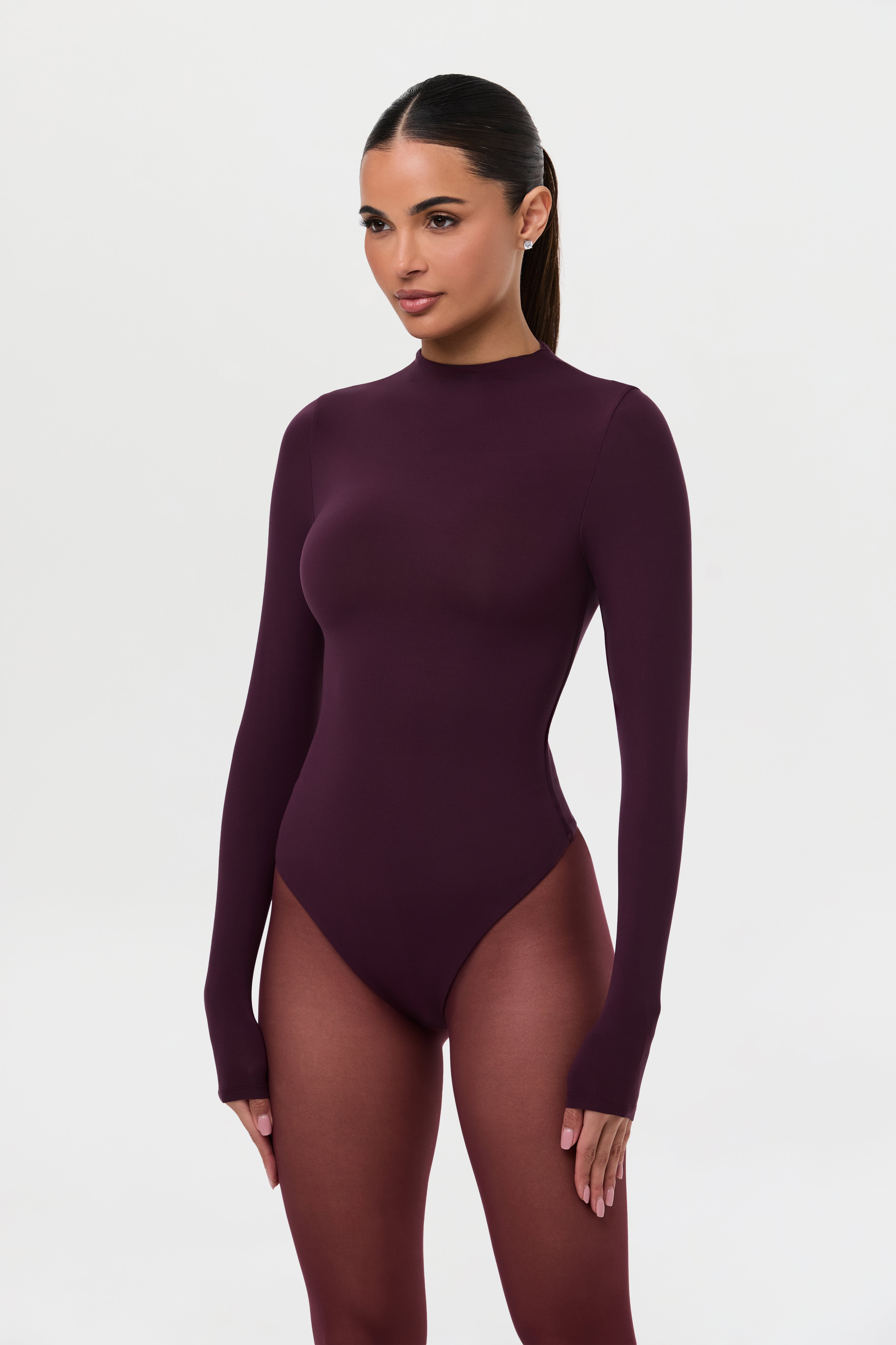 Naked Mock Neck Bodysuit