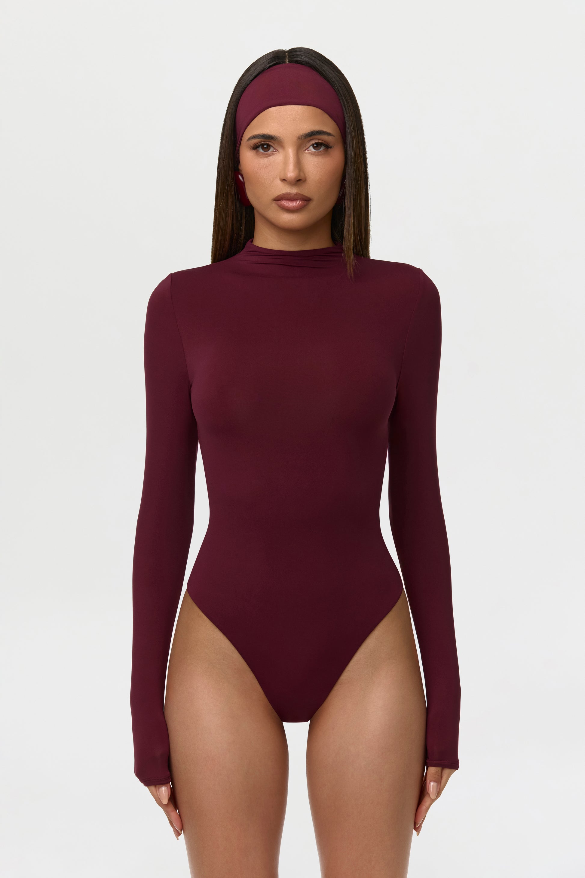 Naked Mock Neck Bodysuit