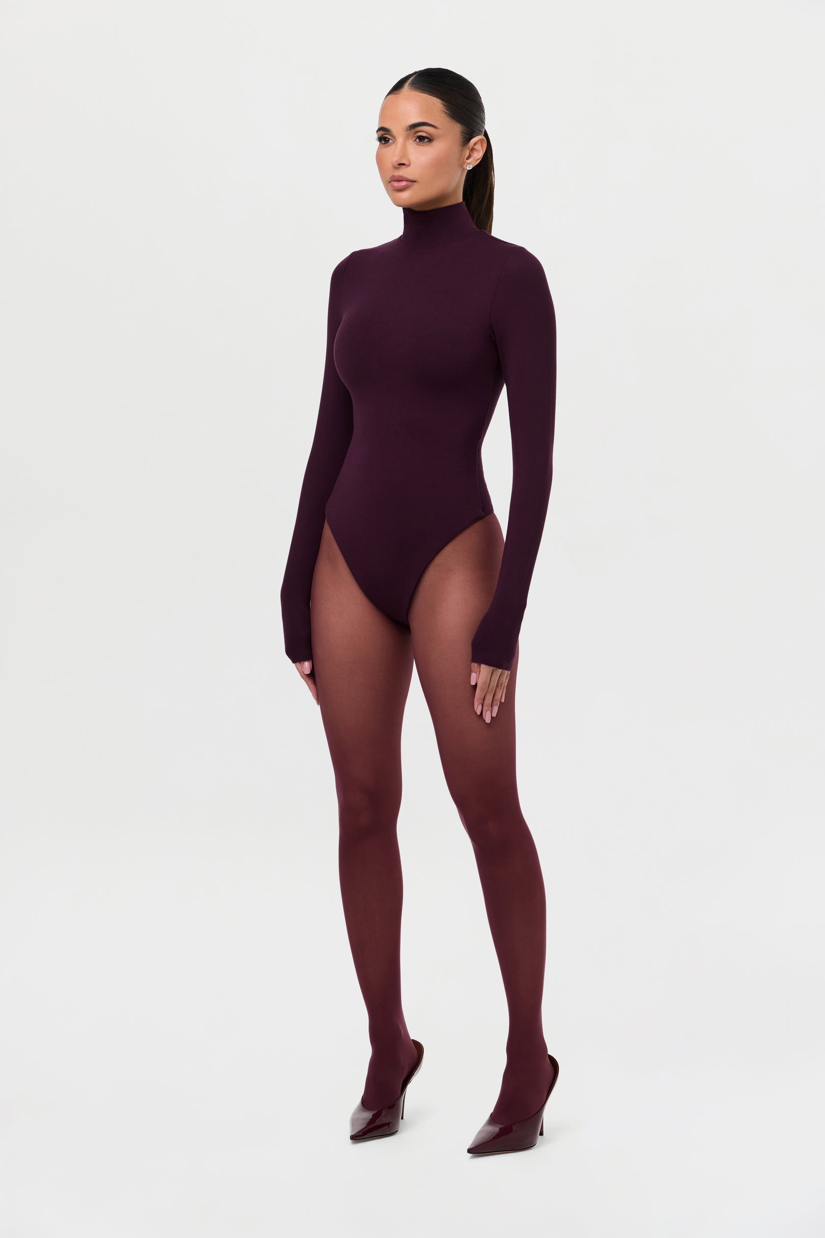 Butter Turtleneck Contour Bodysuit – Naked Wardrobe