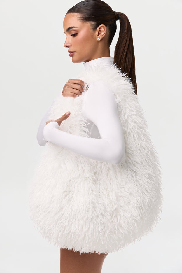 Faux Fur Plush Shoulder Bag