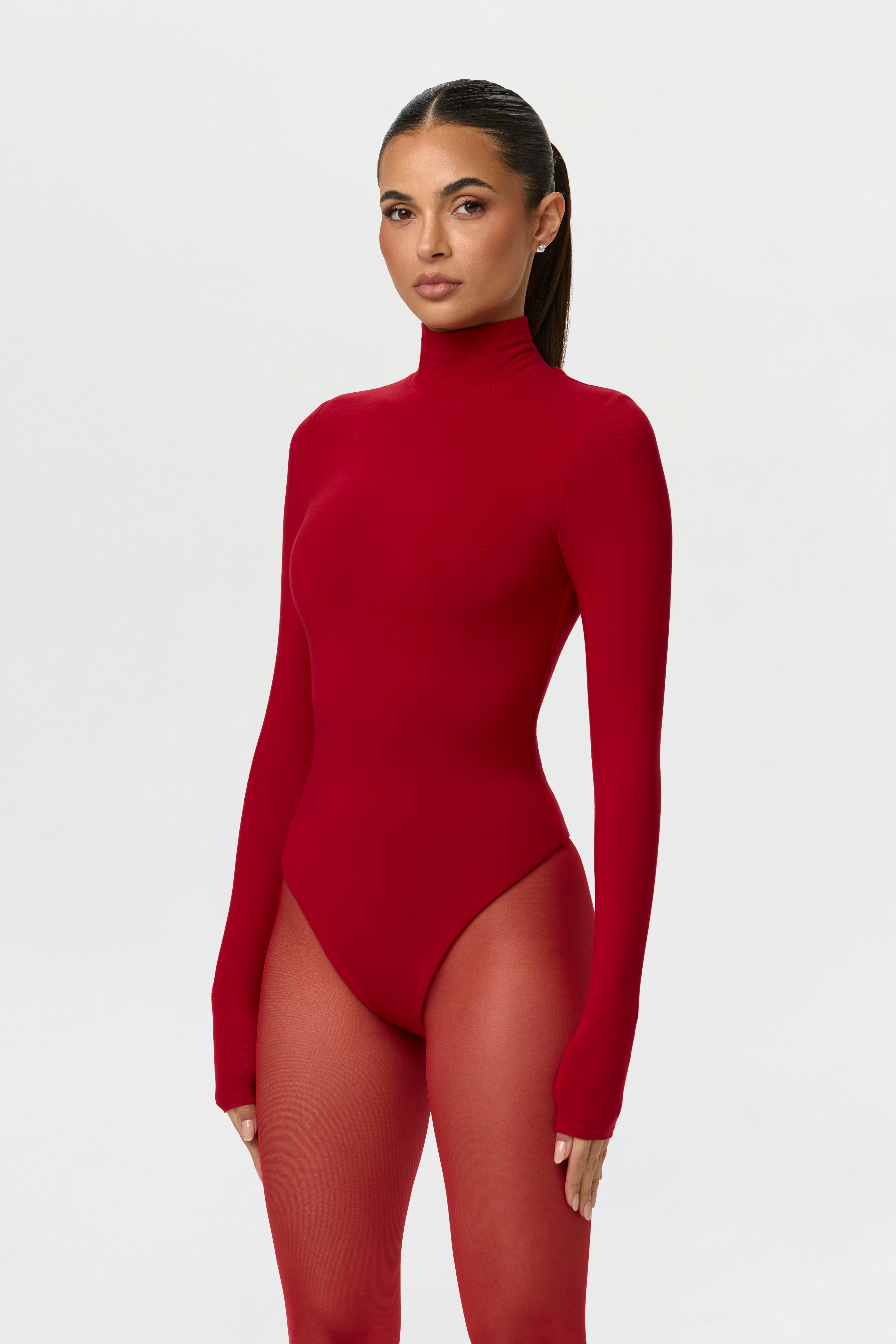Butter Turtleneck Contour Bodysuit – Naked Wardrobe