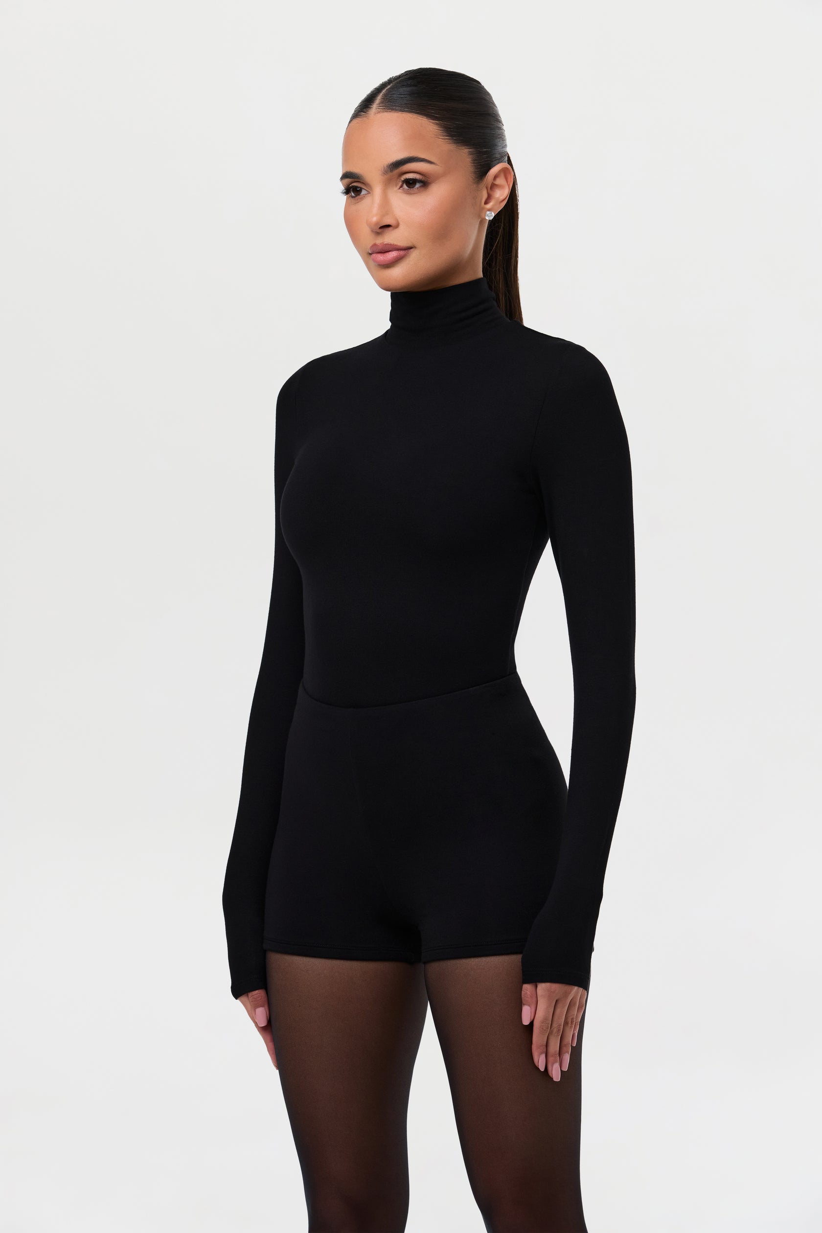 Butter Turtleneck Contour Bodysuit – Naked Wardrobe