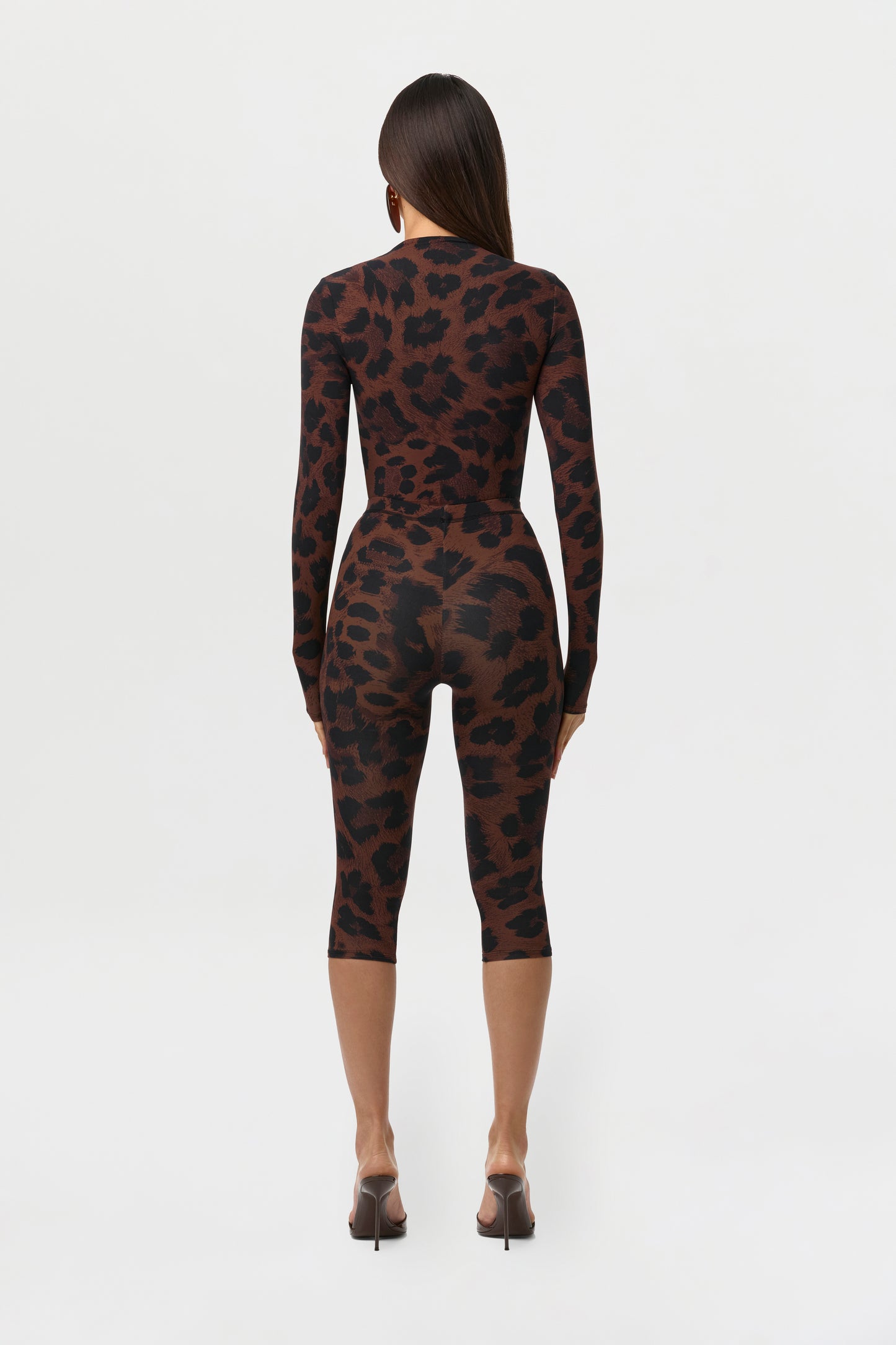 Naked Print Capri Leggings