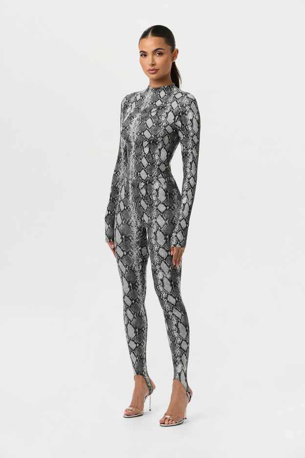 Naked Print Stirrup Legging Petite