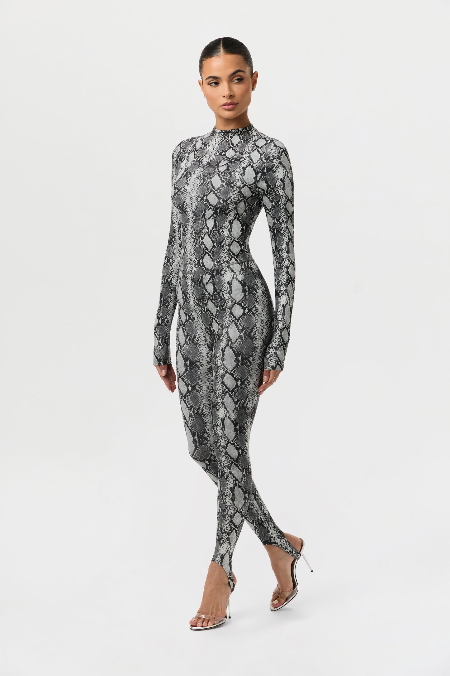 Naked Print Stirrup Legging Petite