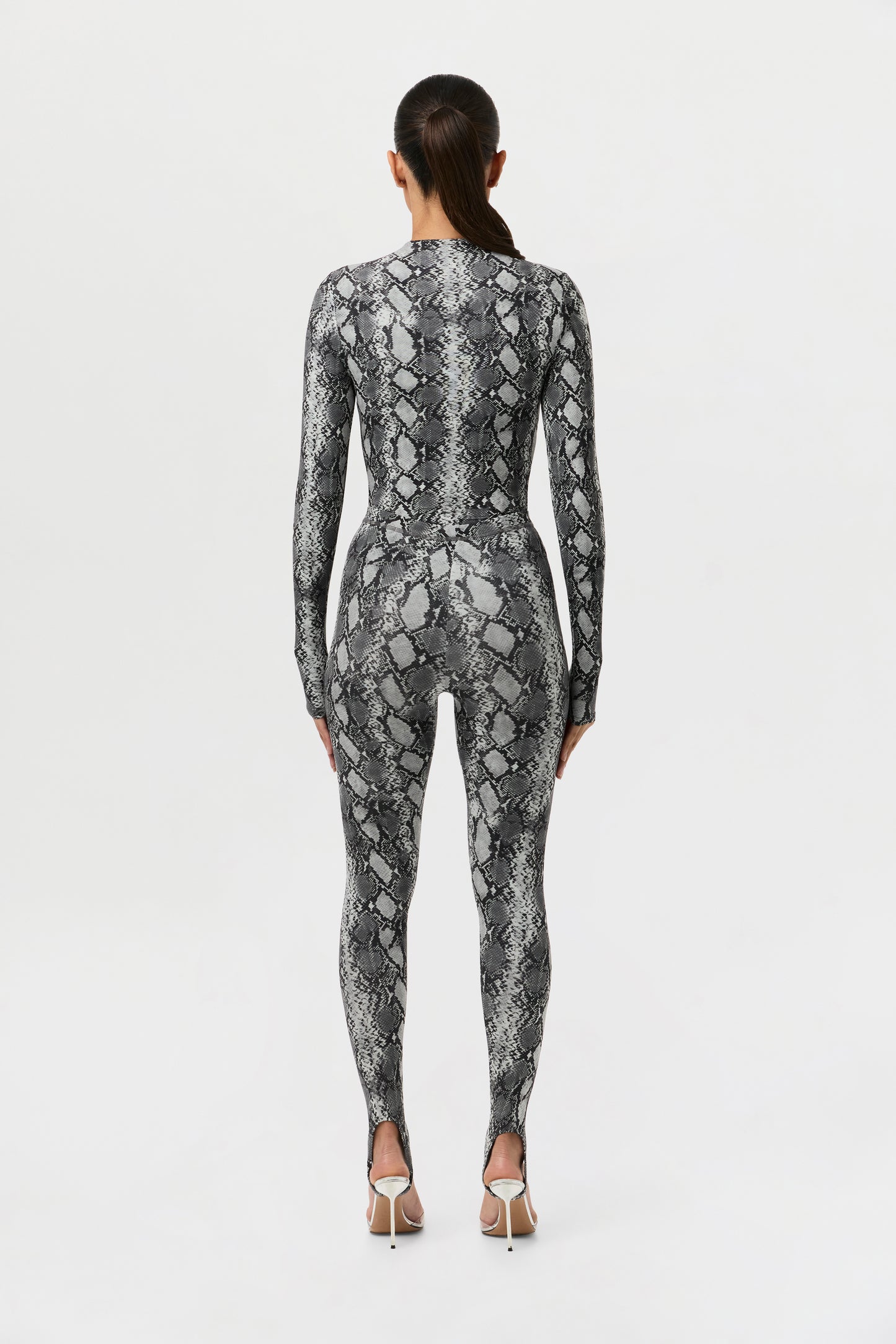 Naked Print Stirrup Legging Petite