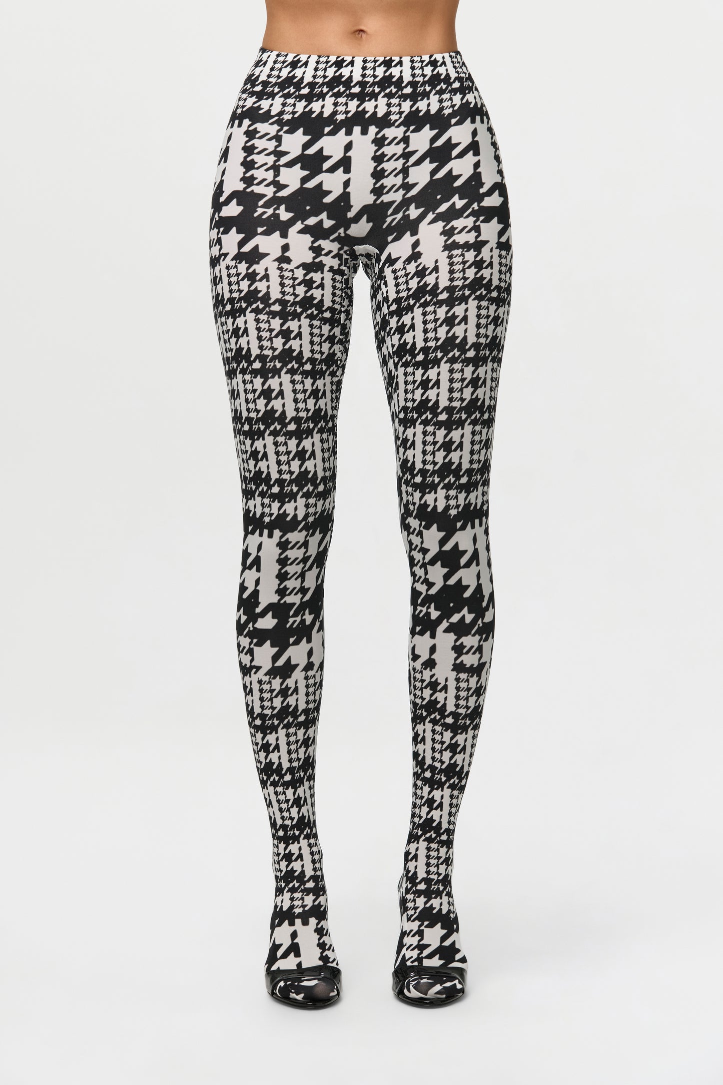 Naked Print Closed Toe Leggings