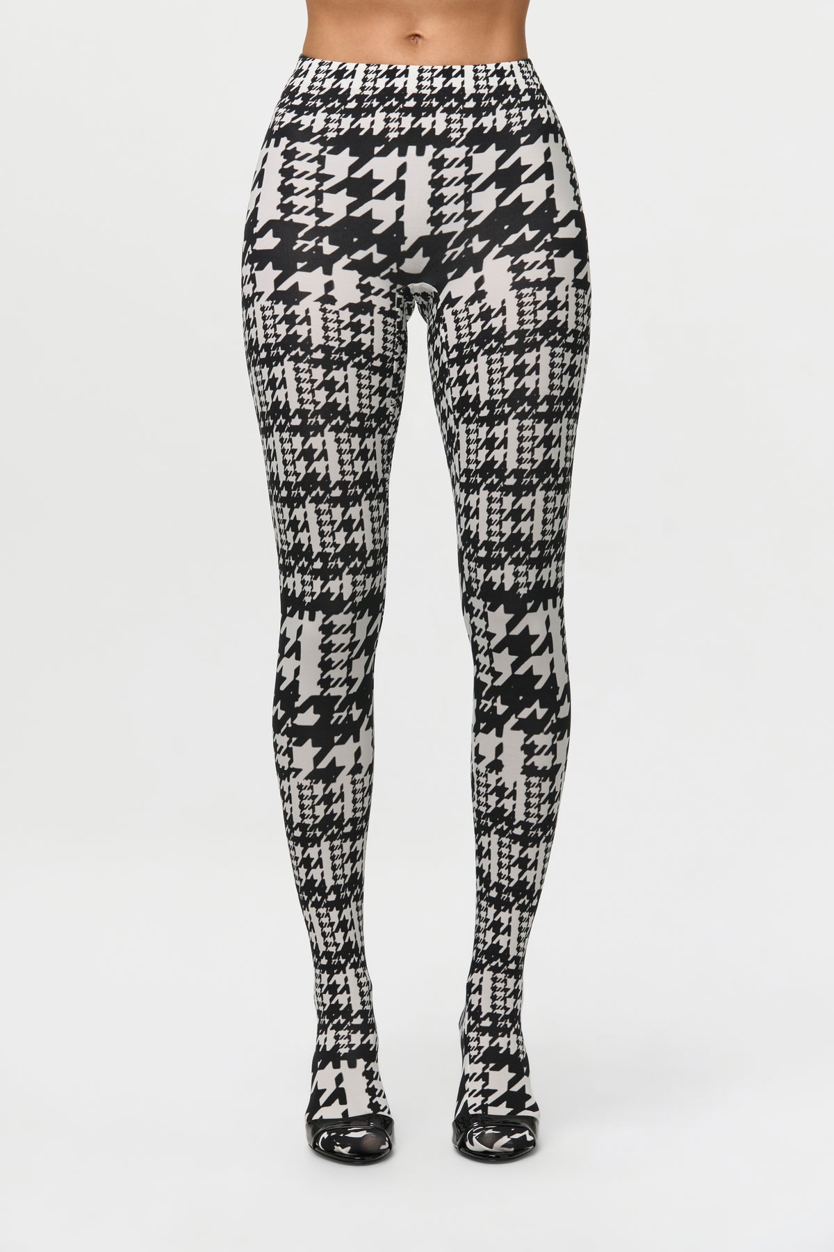Naked Print Closed Toe Leggings
