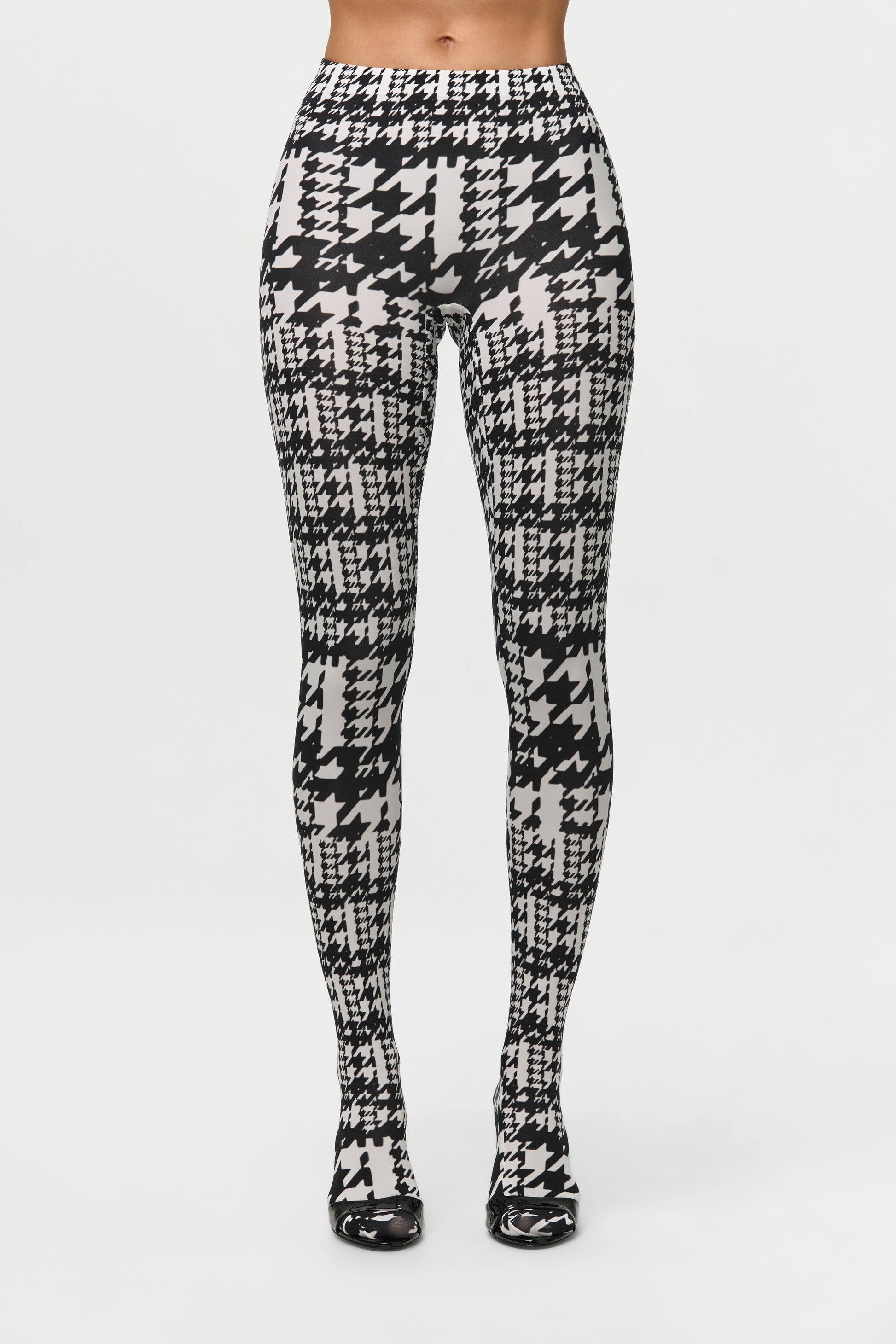 Naked Print Closed Toe Leggings Petite
