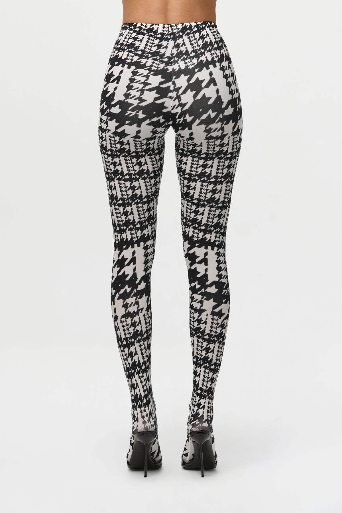 Naked Print Closed Toe Leggings