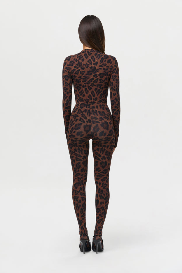 Naked Print Closed Toe Leggings Petite
