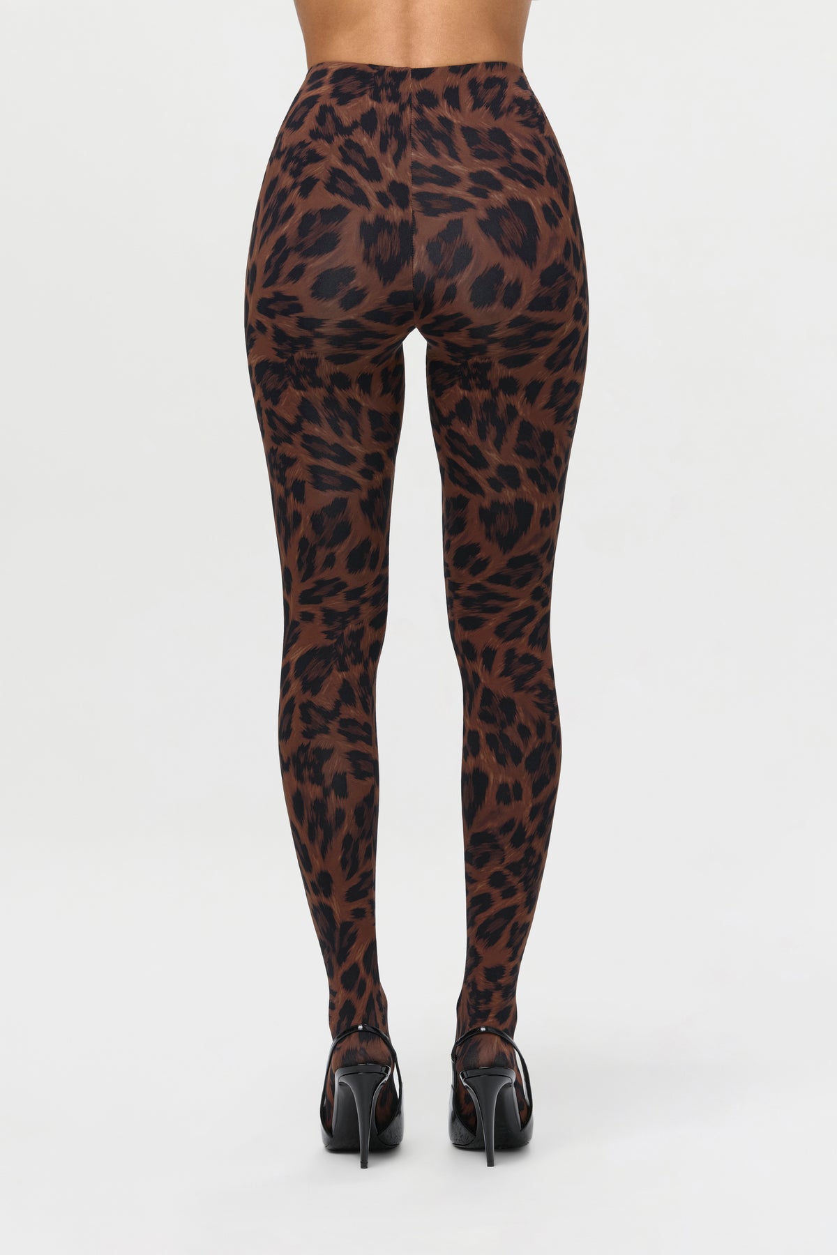 Naked Print Closed Toe Leggings