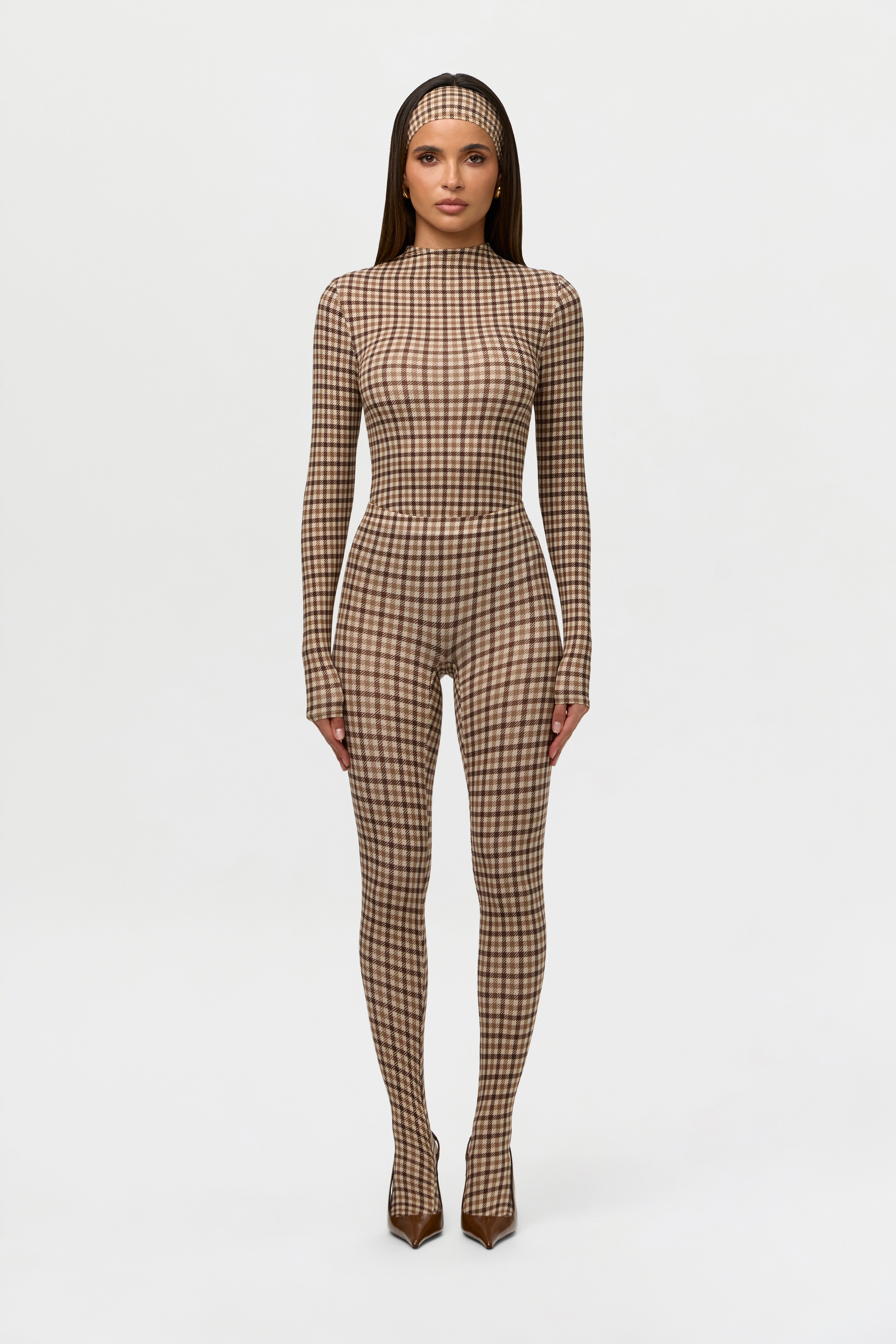 Naked Print Closed Toe Leggings