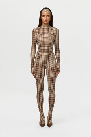 Naked Print Closed Toe Leggings