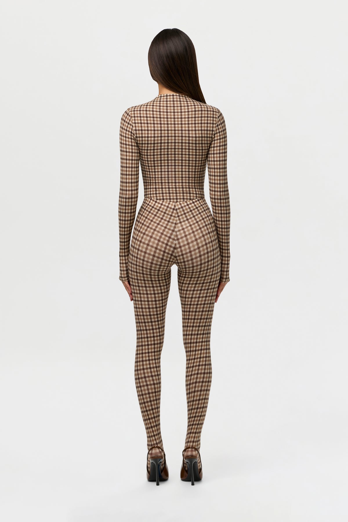 Naked Print Closed Toe Leggings