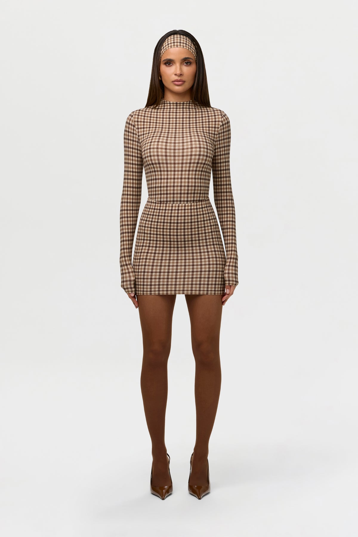 Naked Print Mini Skirt