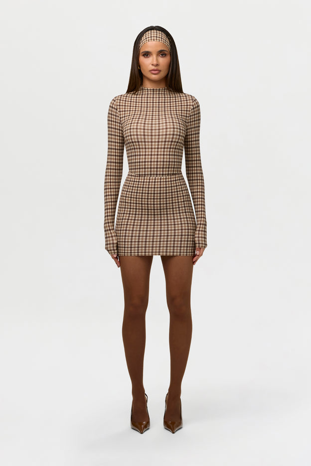 Naked Print Mini Skirt