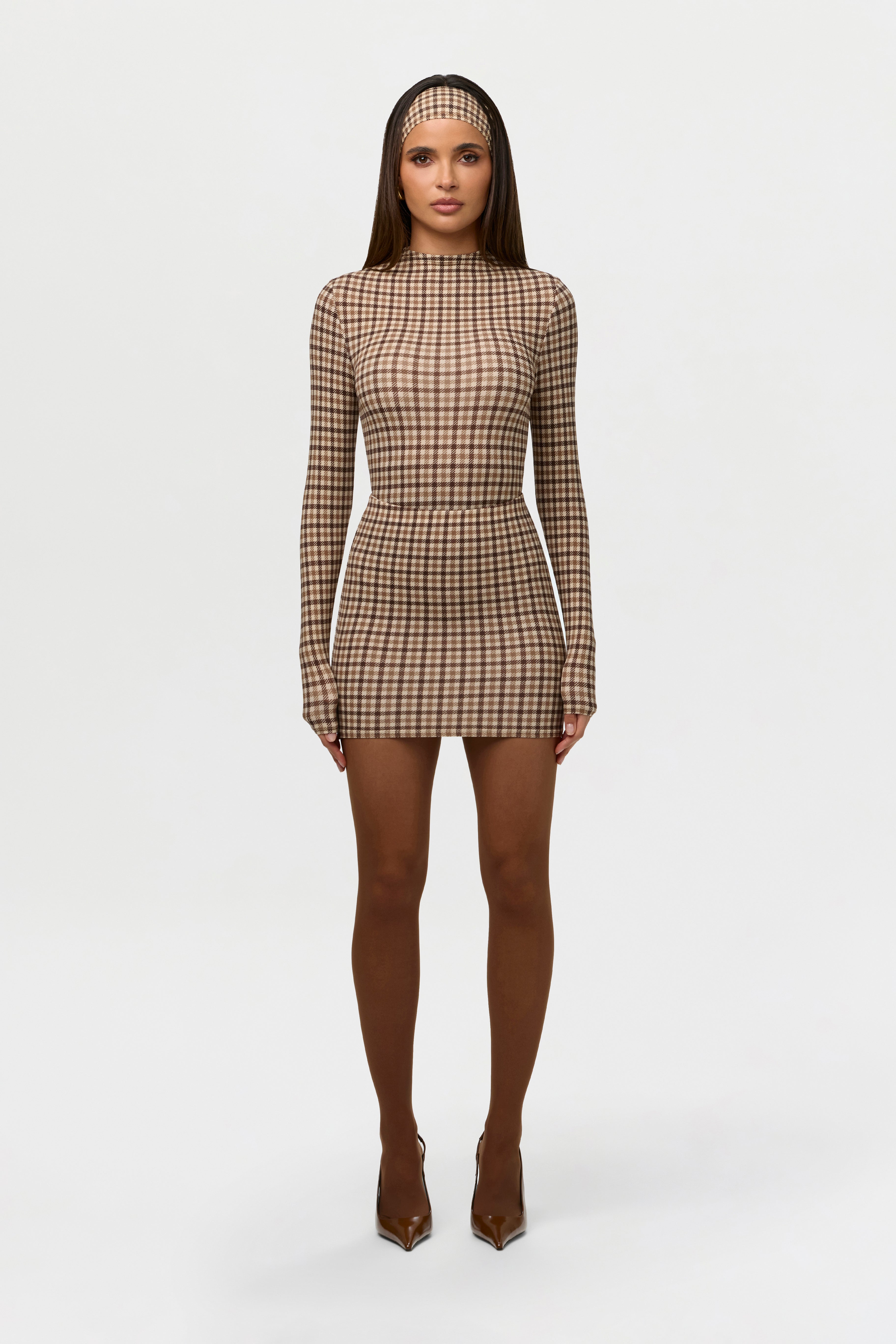 Naked Print Mini Skirt