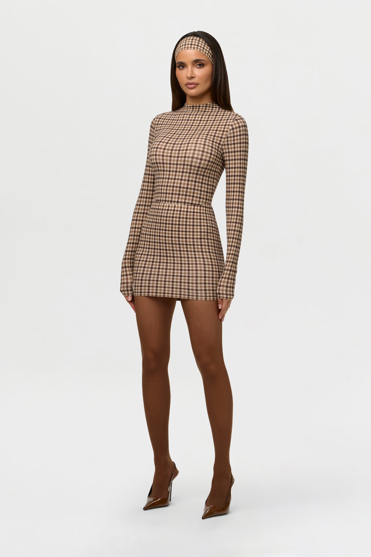 Naked Print Mini Skirt