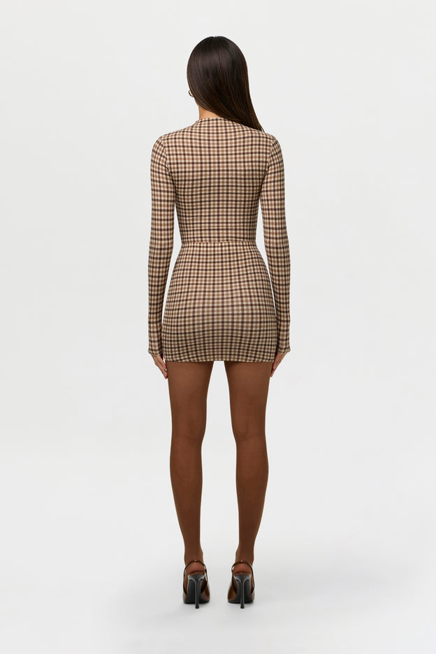 Naked Print Mini Skirt