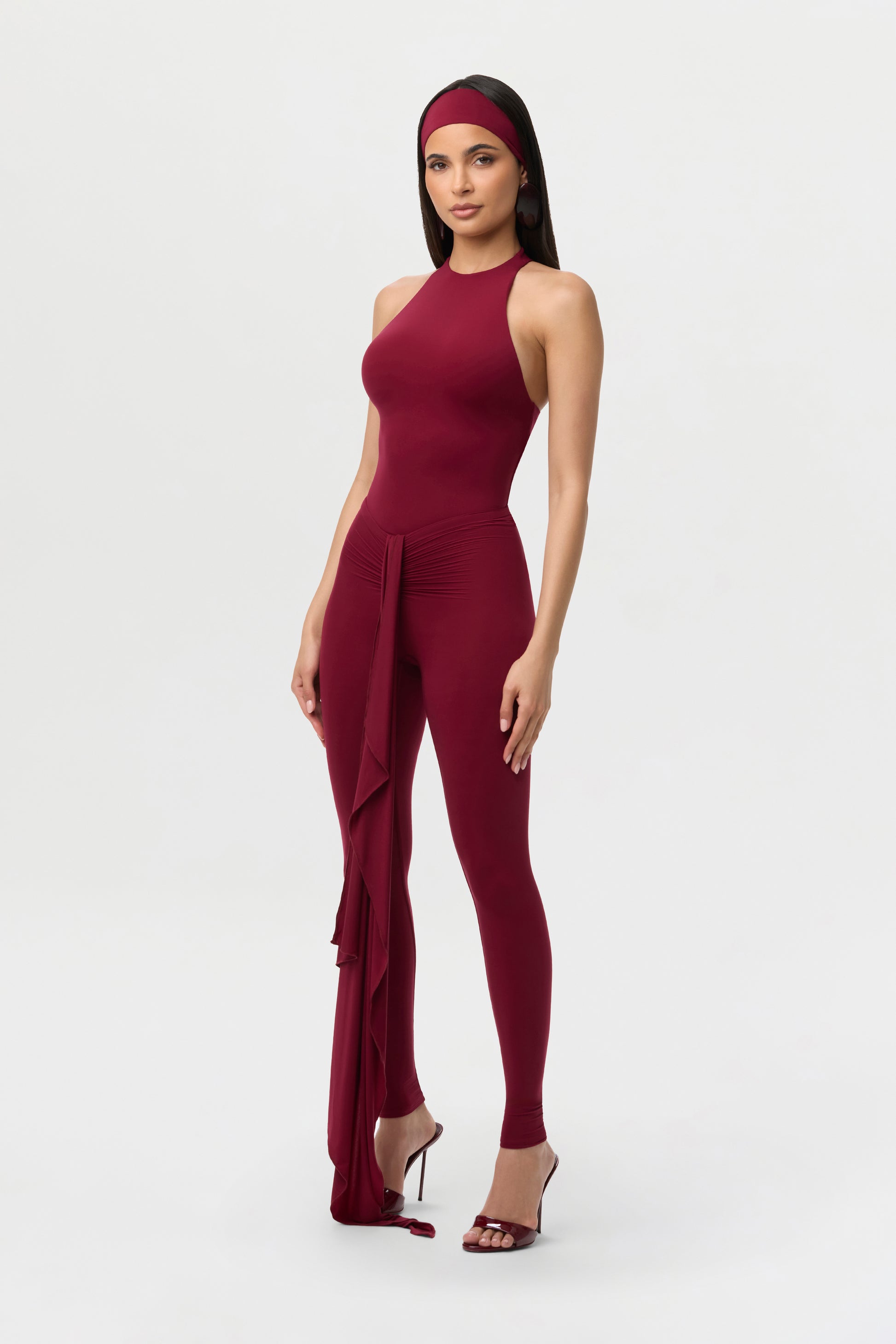 Sangria Naked Cinched Front Leggings Petite
