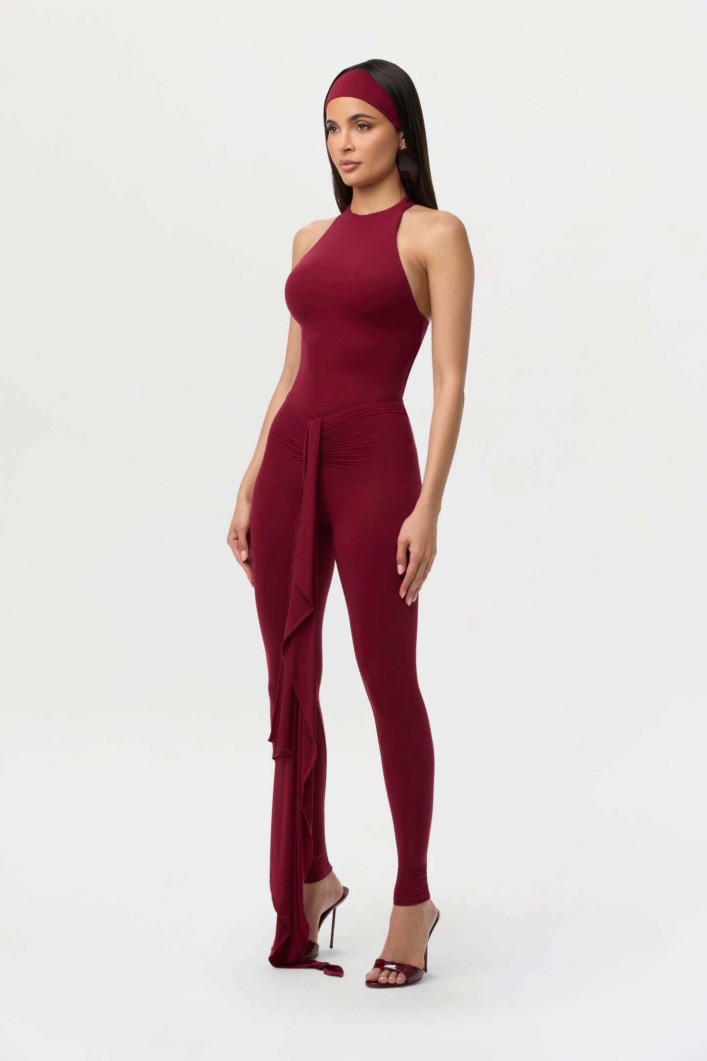 Sangria Naked Cinched Front Leggings Petite