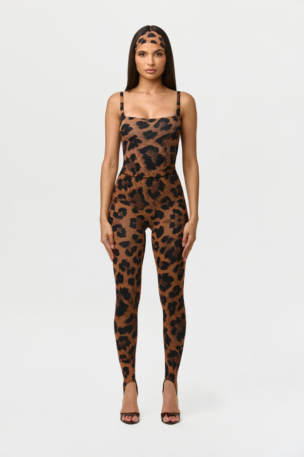 Naked Print Stirrup Legging Petite