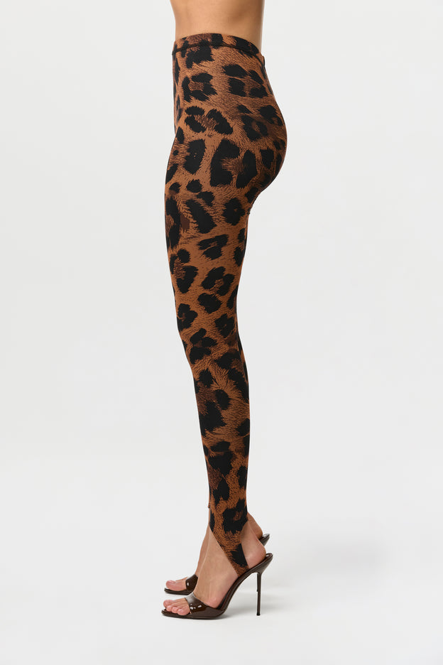 Naked Print Stirrup Legging Petite