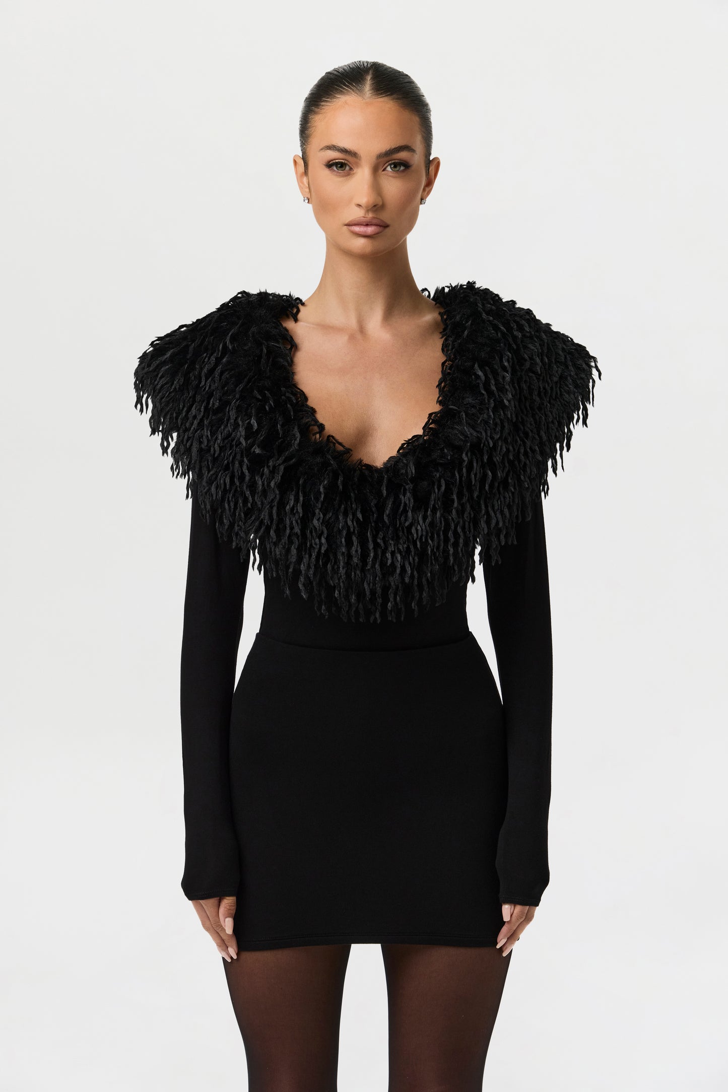 Butter Feather V-Neck Bodysuit