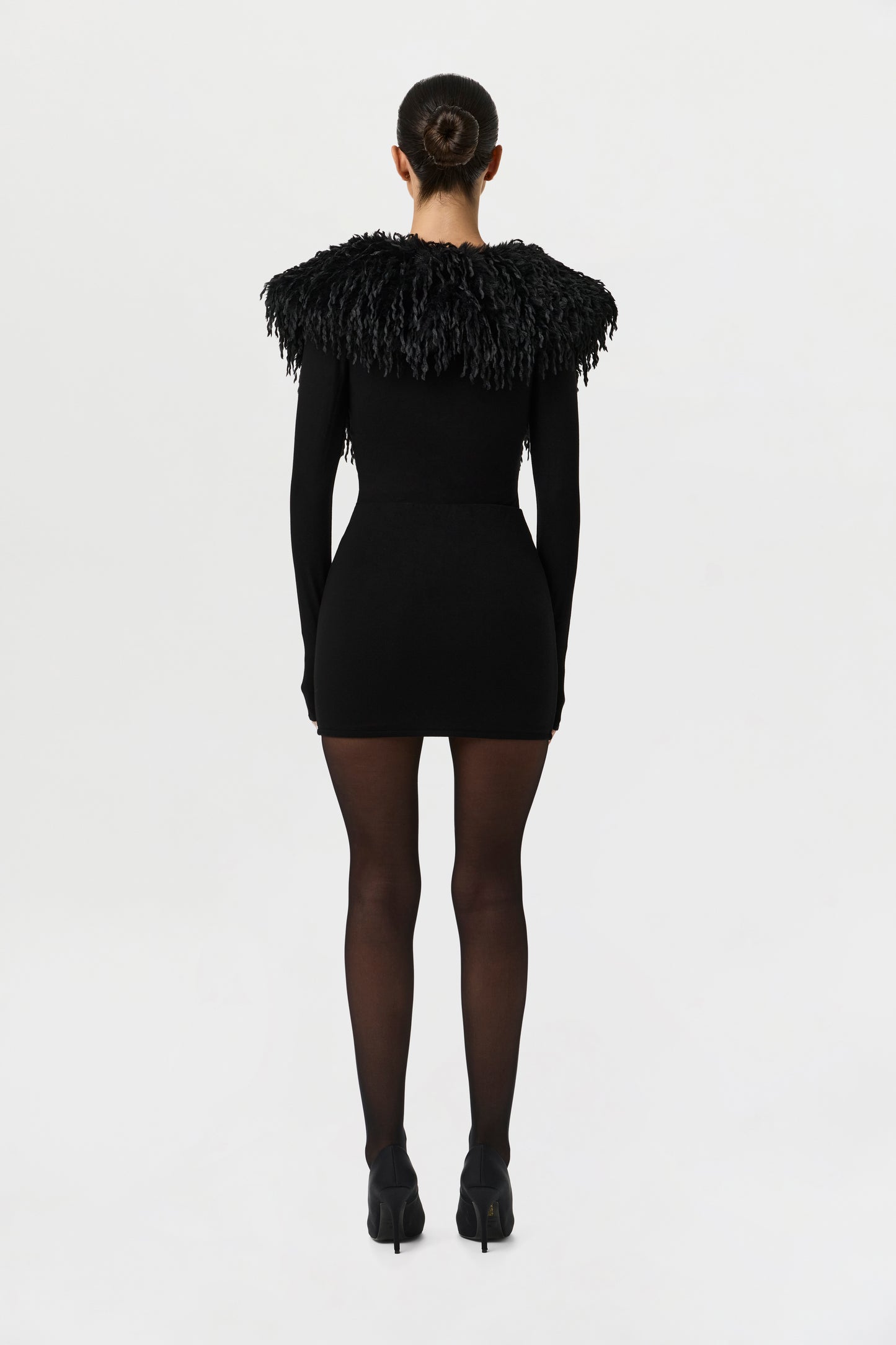 long sleeve bodysuit under dress Long Sleeve V Neck Bodysuit Lining Detail Maxi Dress In Black Mesh | EGO US
