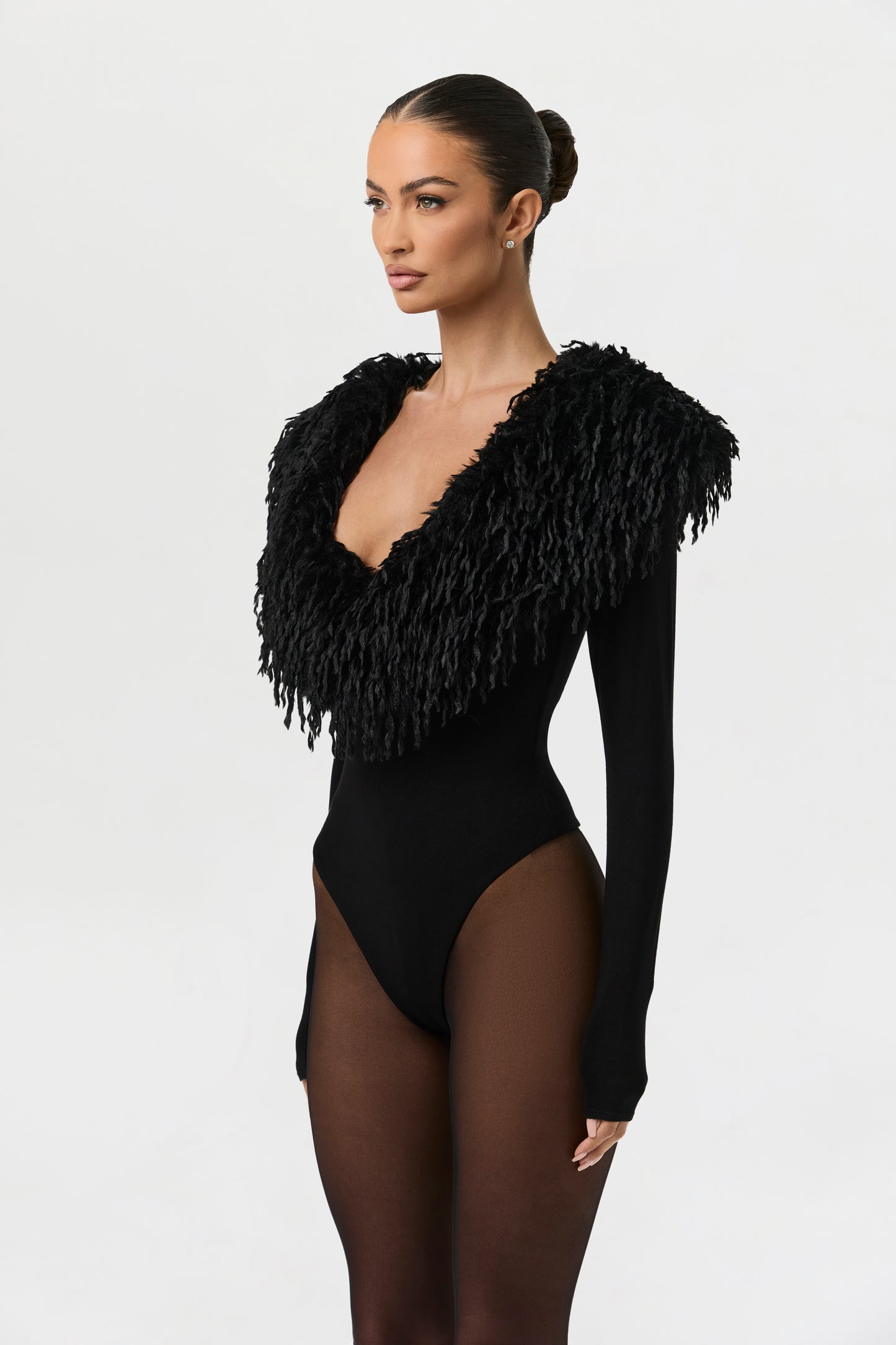 Butter Feather V-Neck Bodysuit