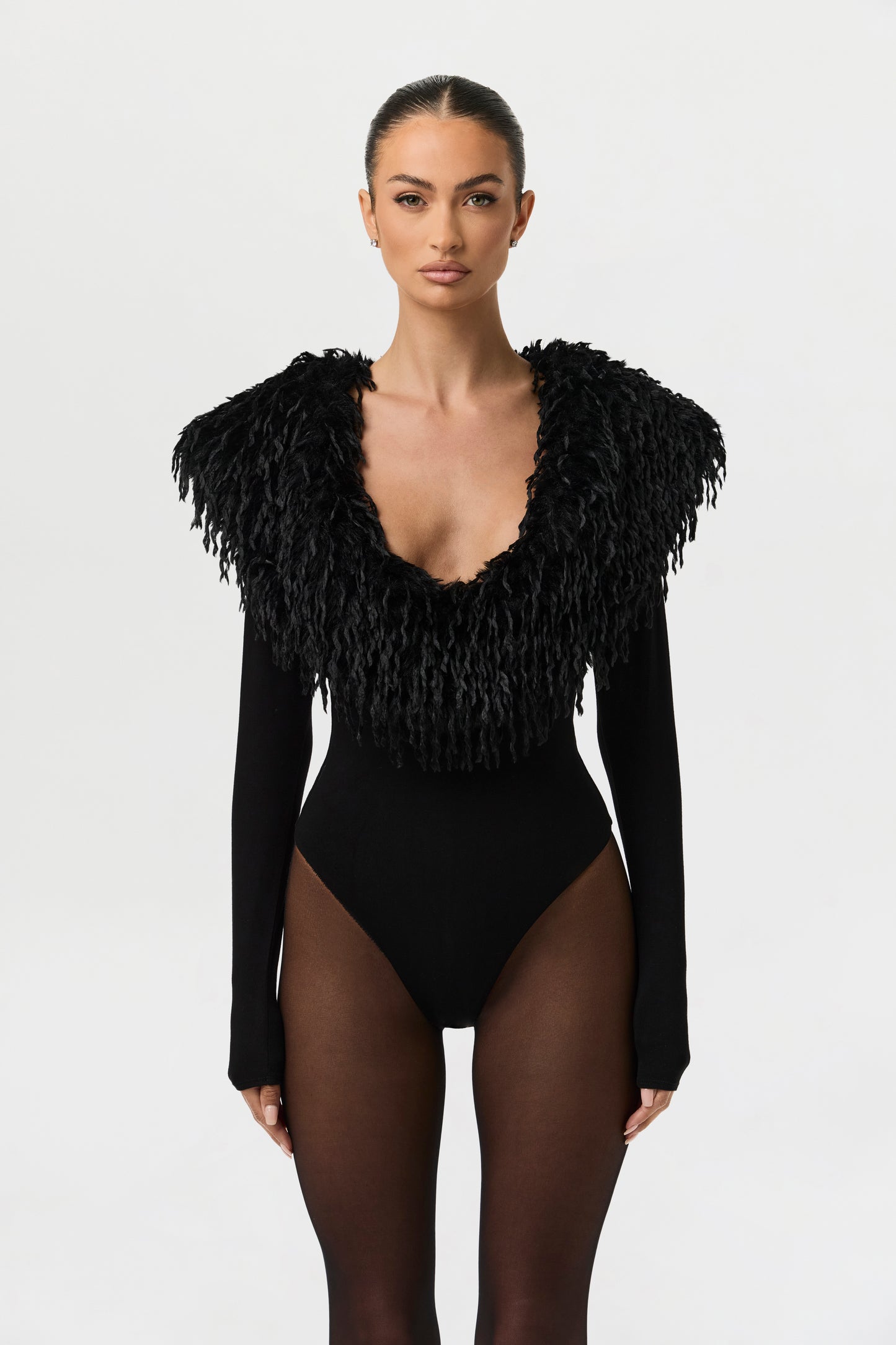 Butter Feather V-Neck Bodysuit