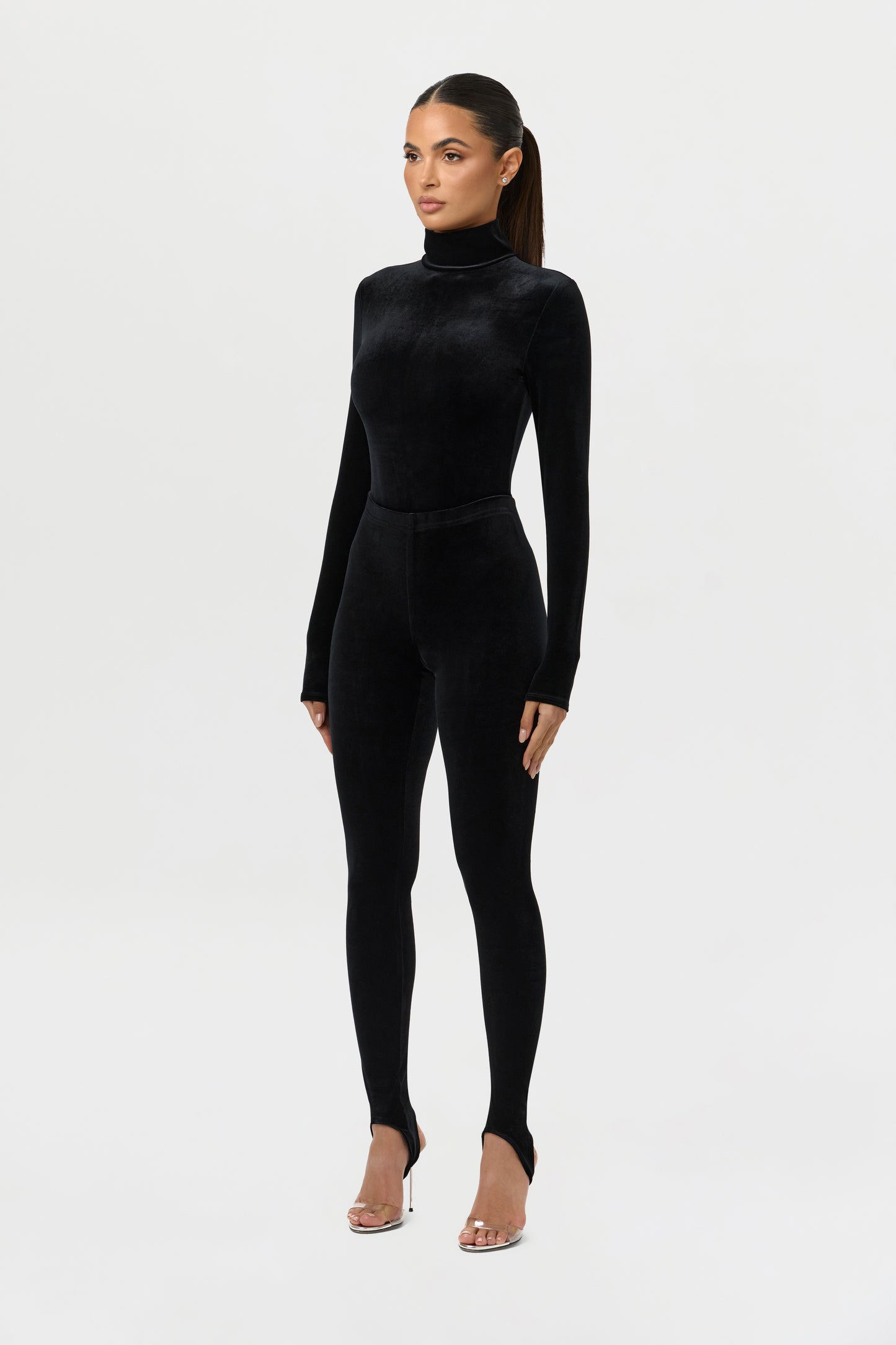 Velvet Turtleneck Bodysuit