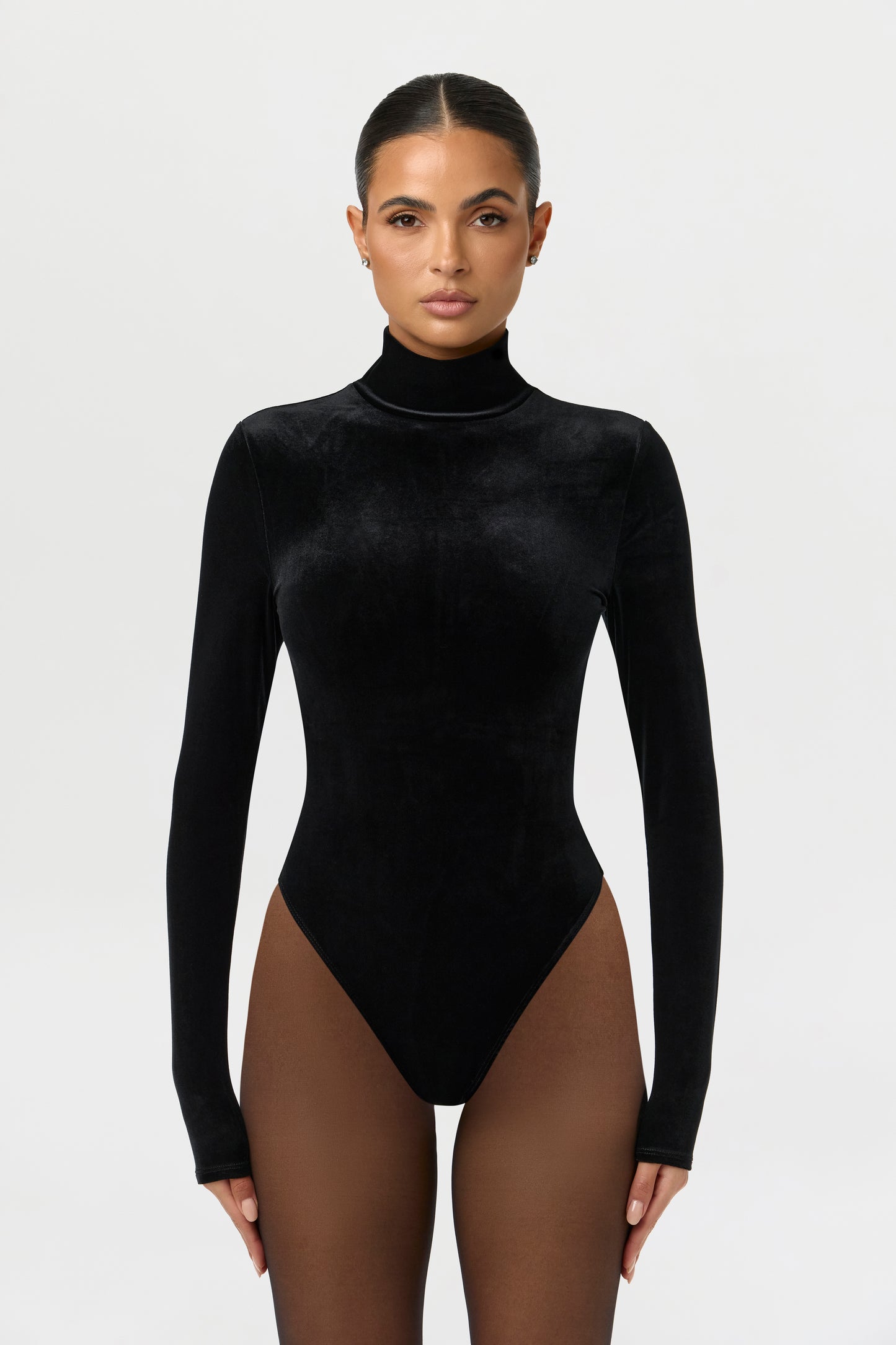 Velvet Turtleneck Bodysuit
