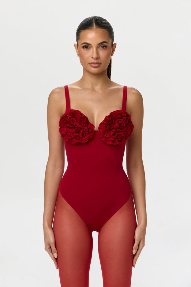 Naked Rose Tank Bodysuit