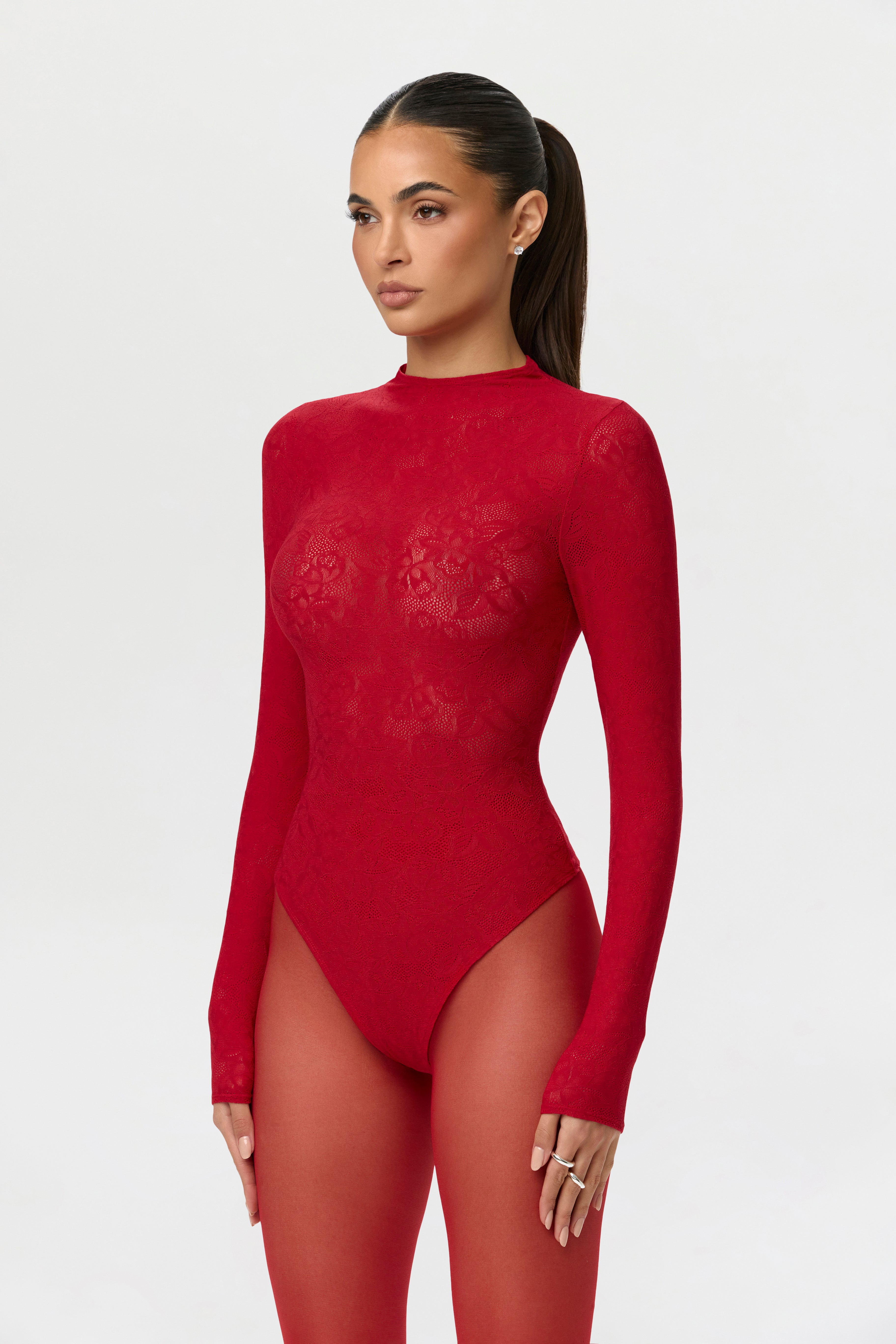 Stretch Lace Sculpt Bodysuit