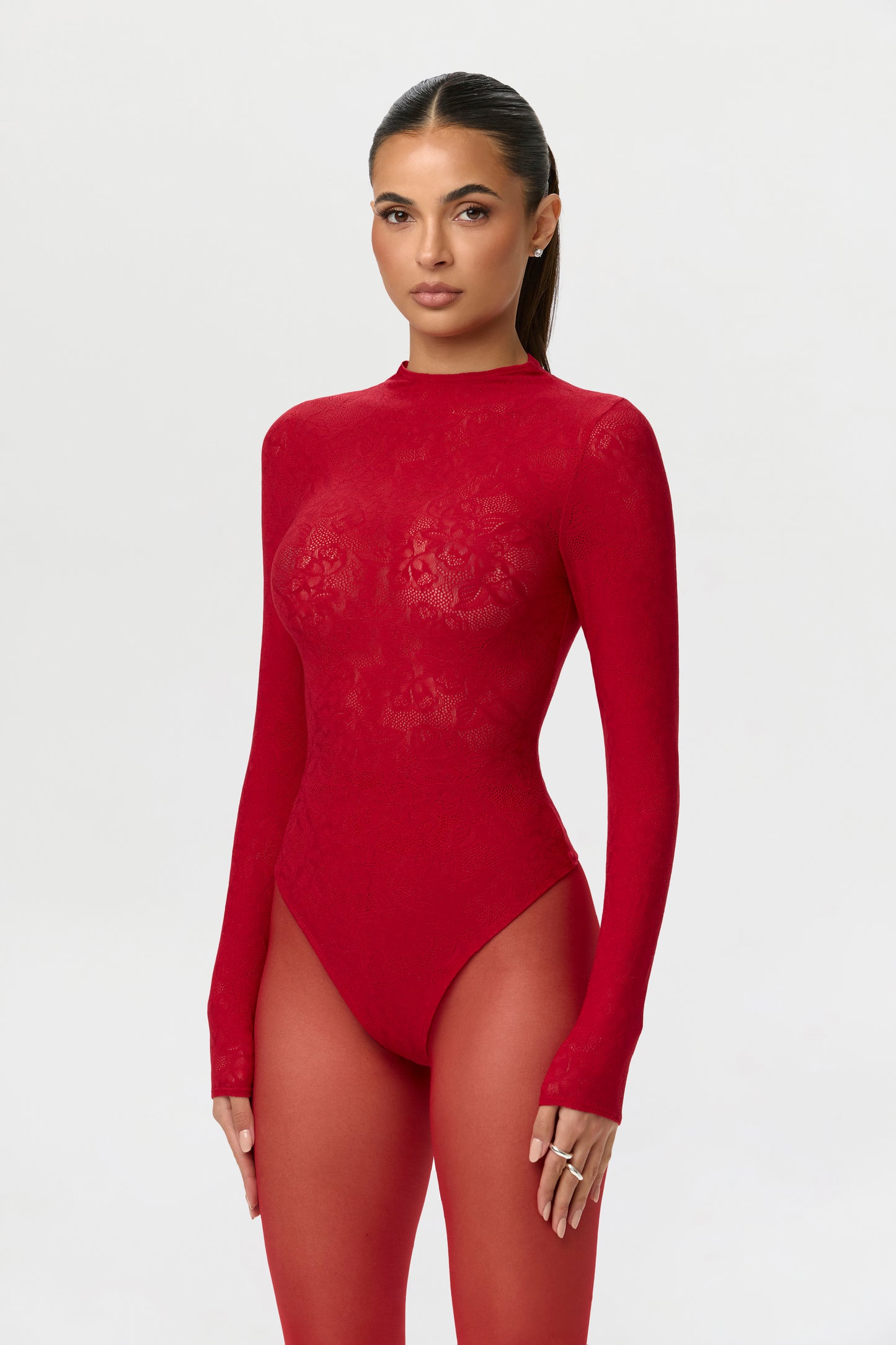 Stretch Lace Sculpt Bodysuit