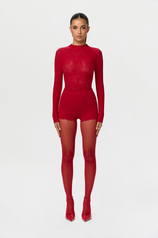 Stretch Lace Sculpt Bodysuit