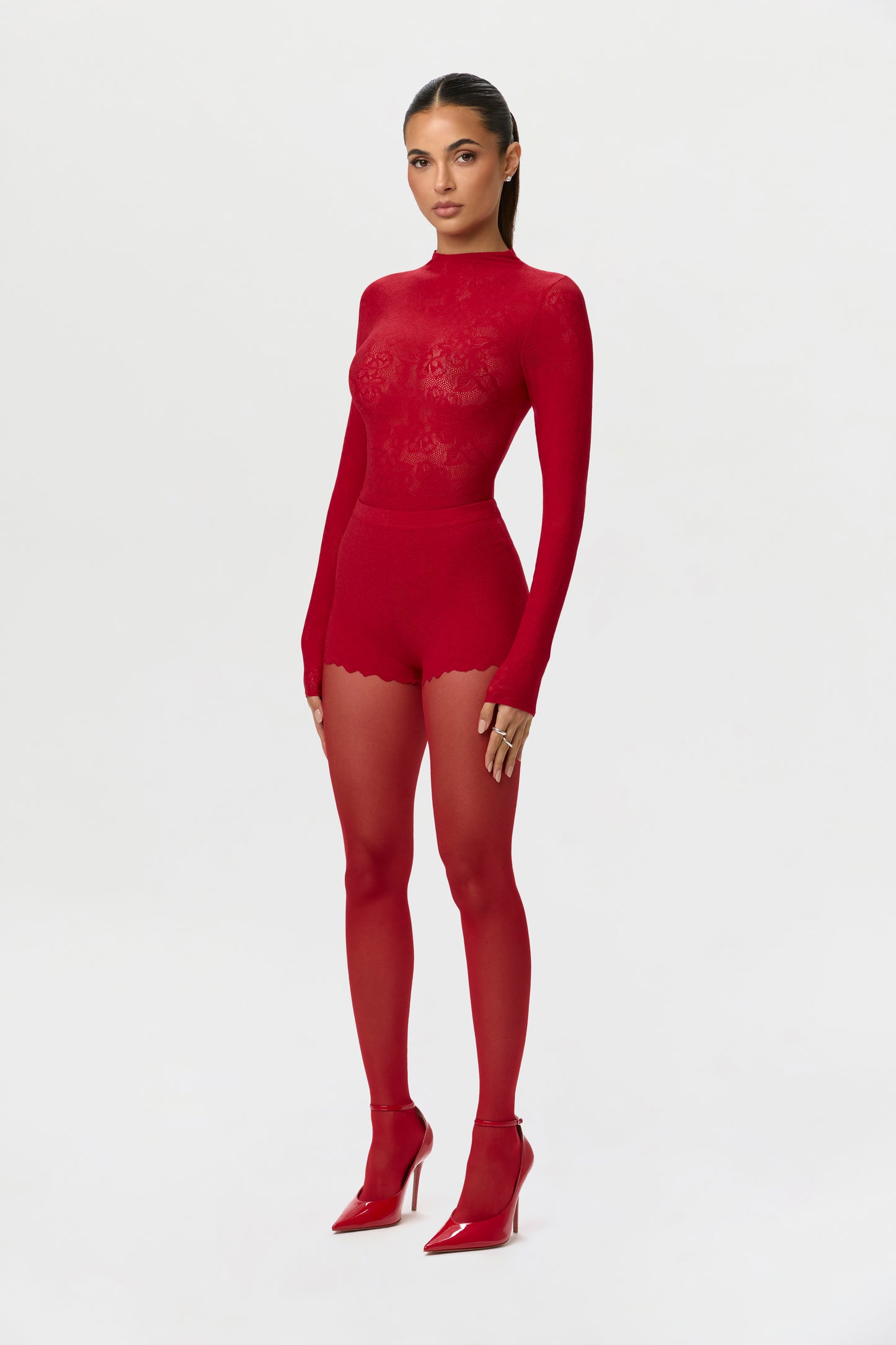 Stretch Lace Sculpt Bodysuit