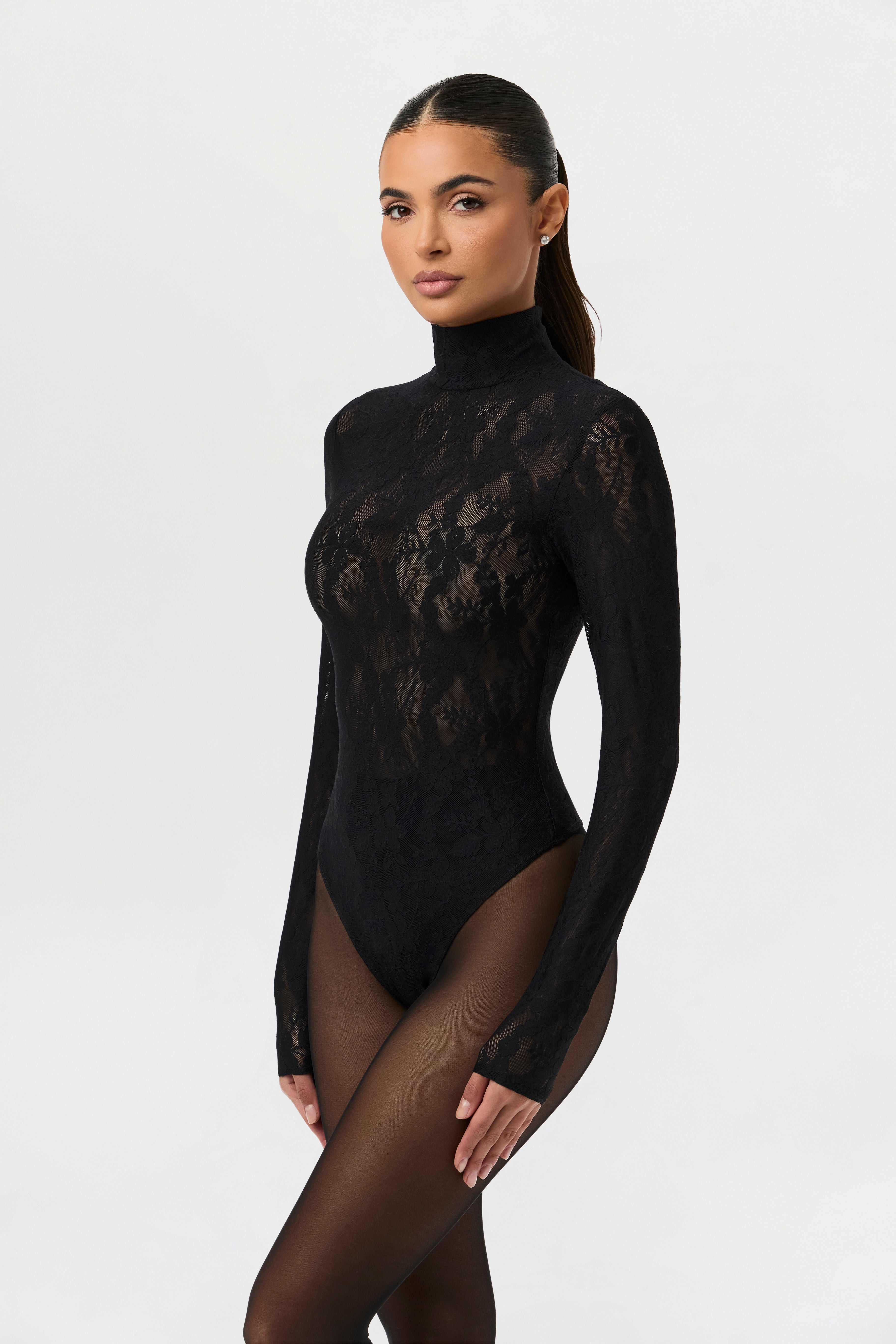 Stretch Lace Sculpt Bodysuit