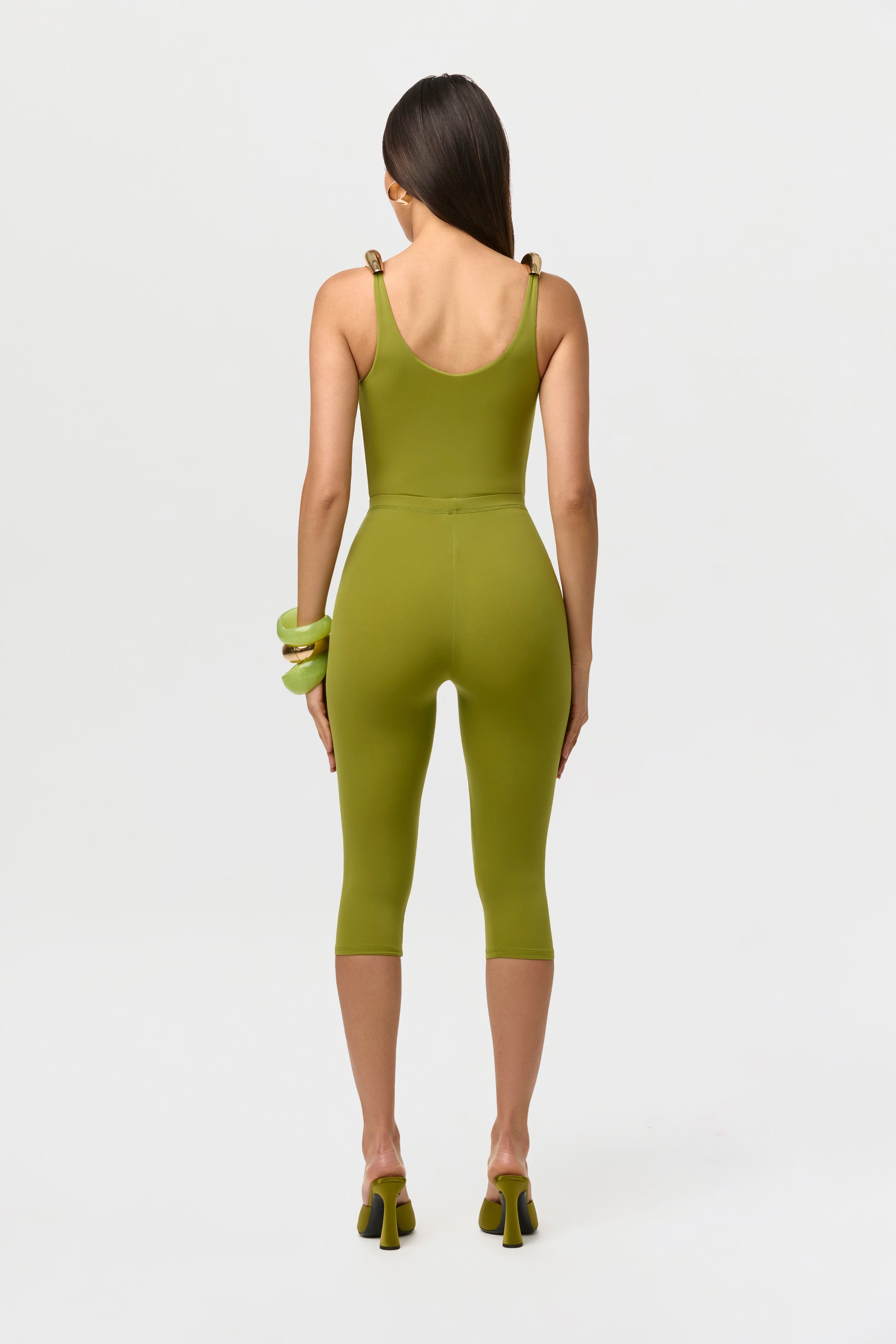 Naked Gold Shoulder Tank Bodysuit