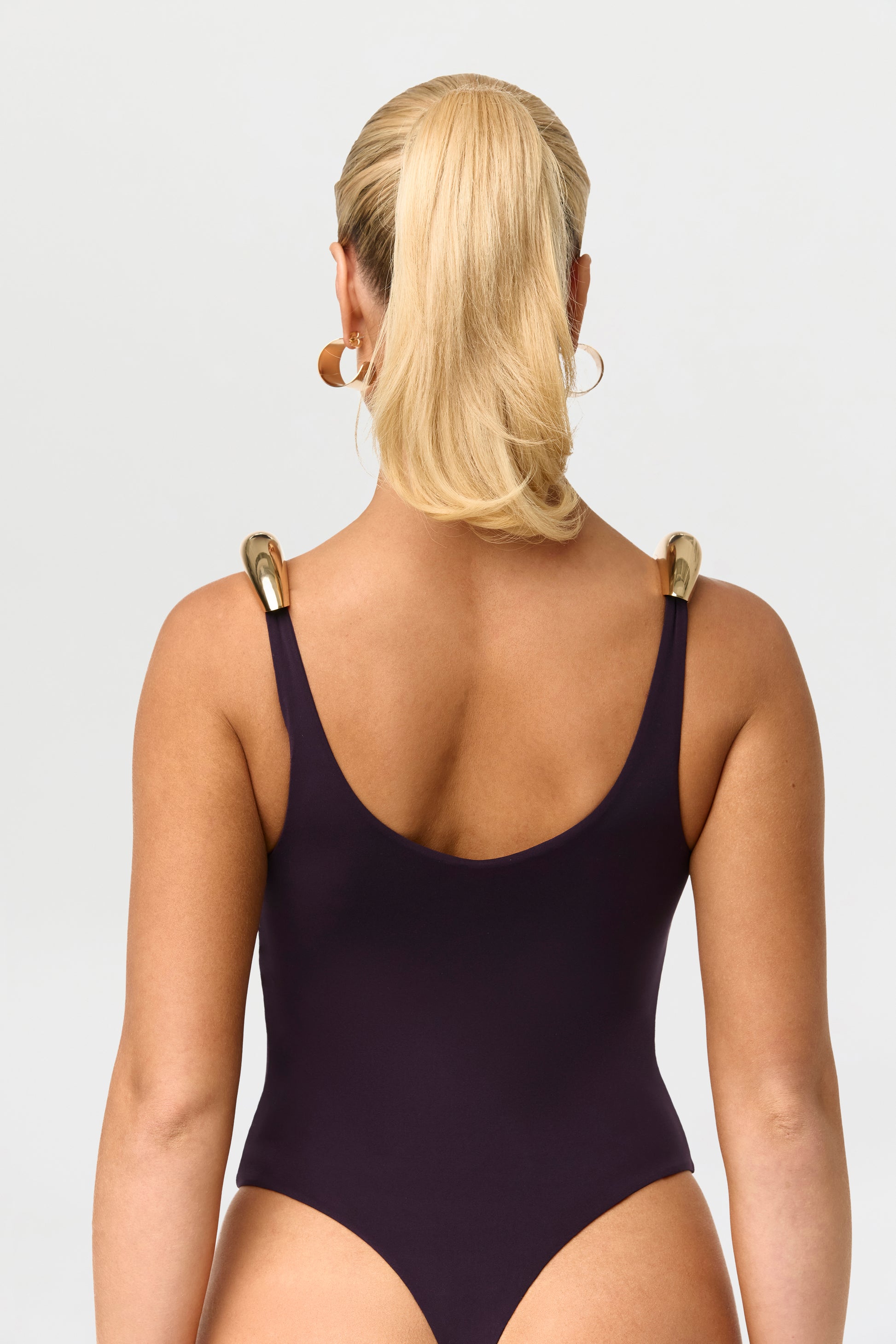 Naked Gold Shoulder Tank Bodysuit