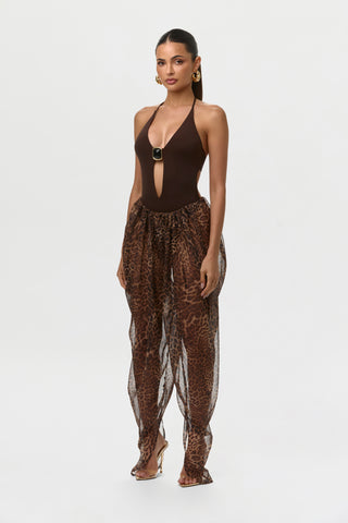Chiffon Print Pants