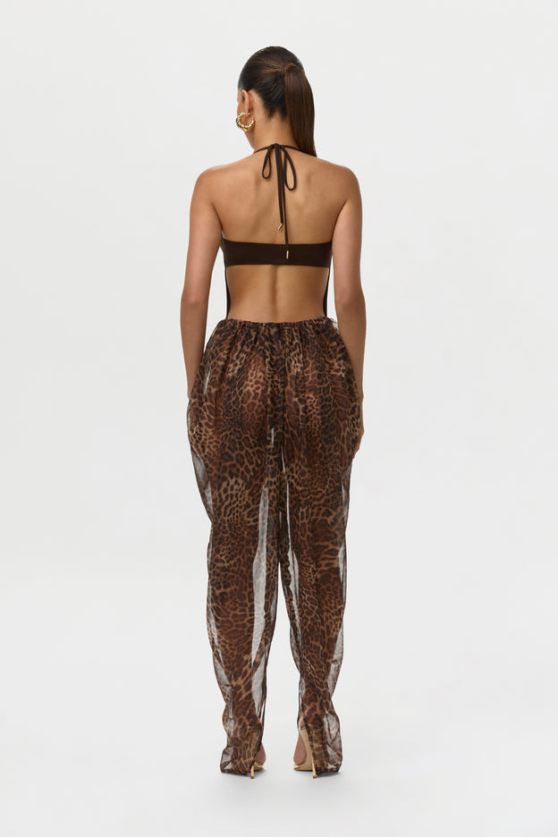 Chiffon Print Pants