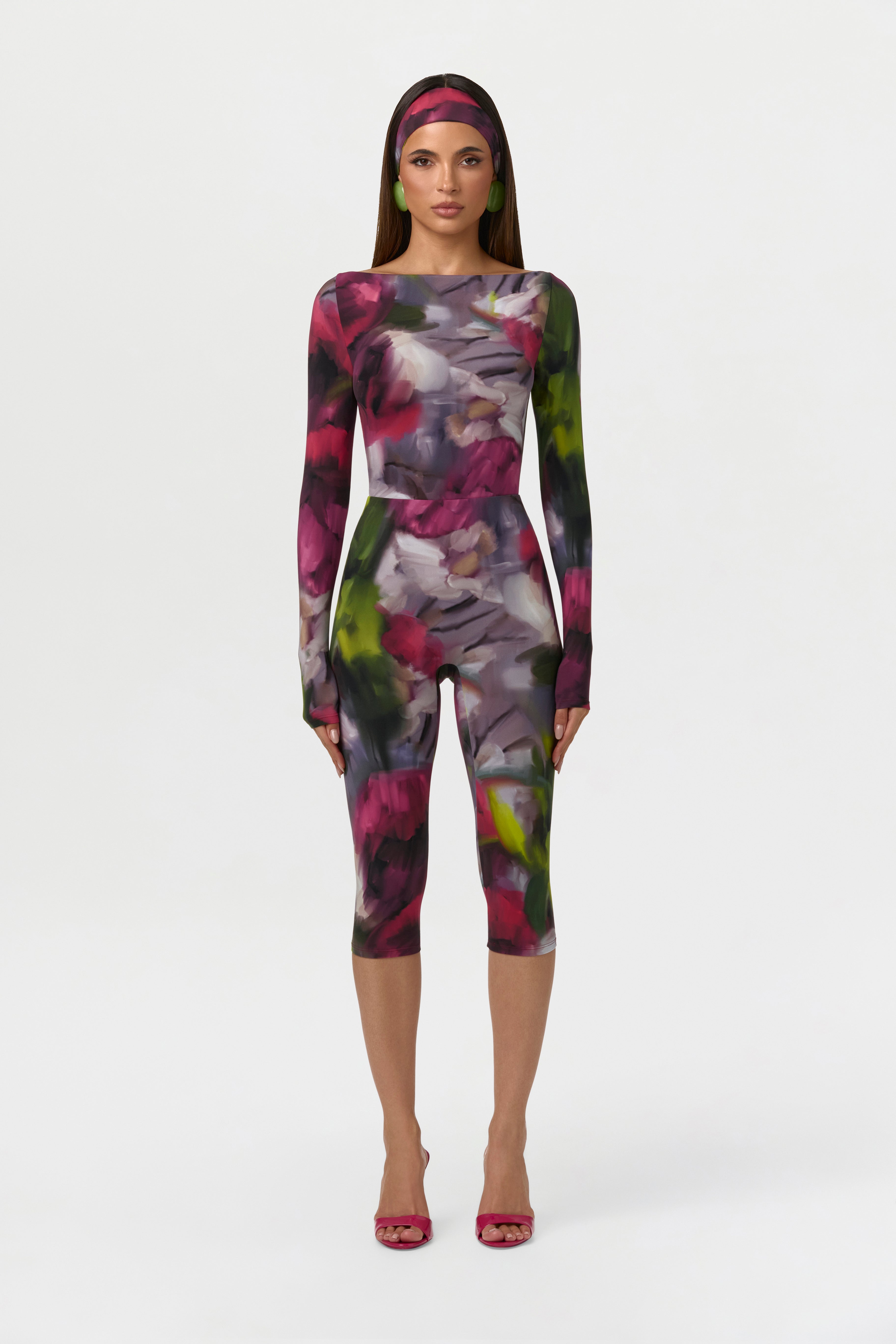 Naked Print Capri Legging