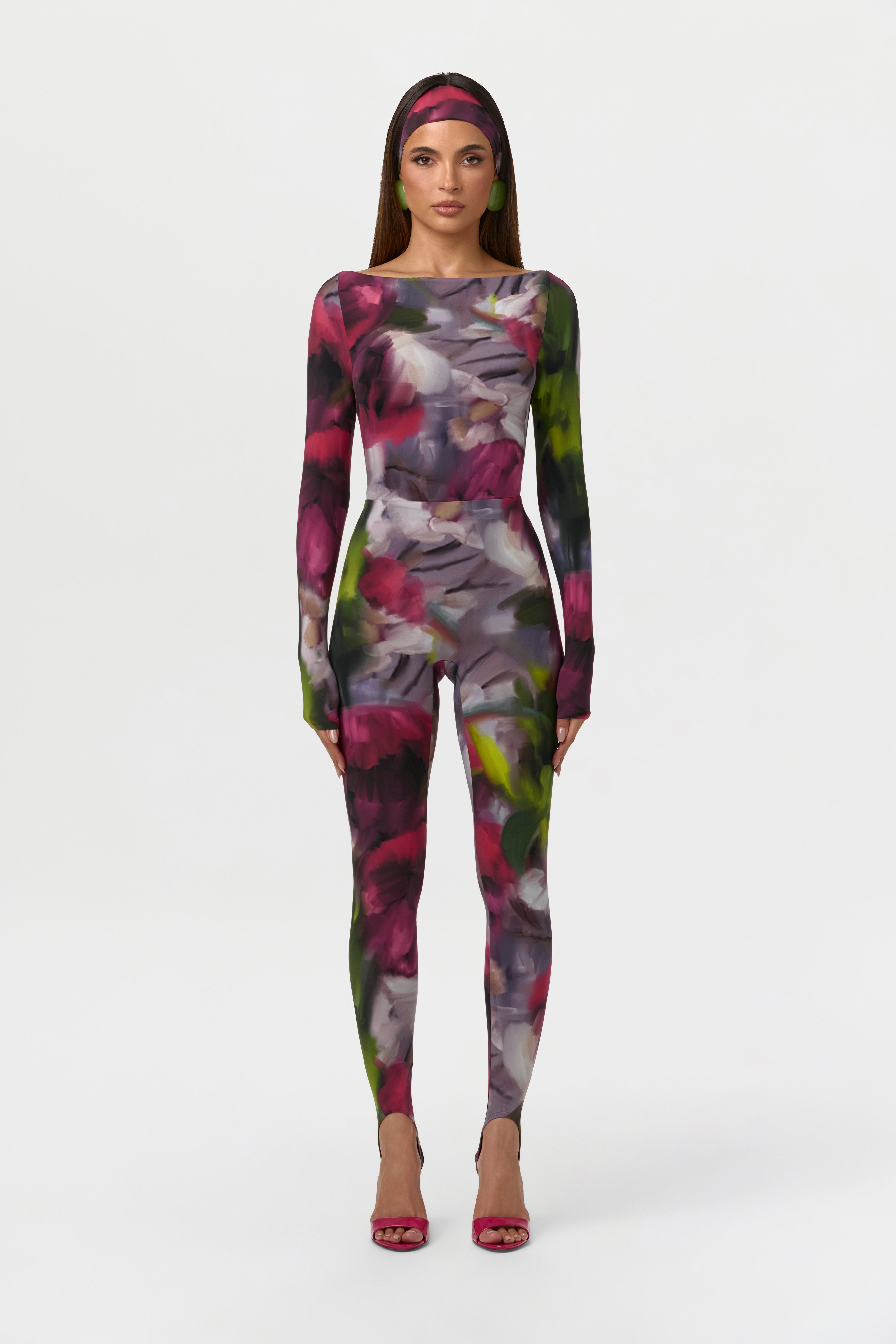 Naked Print Stirrup Leggings