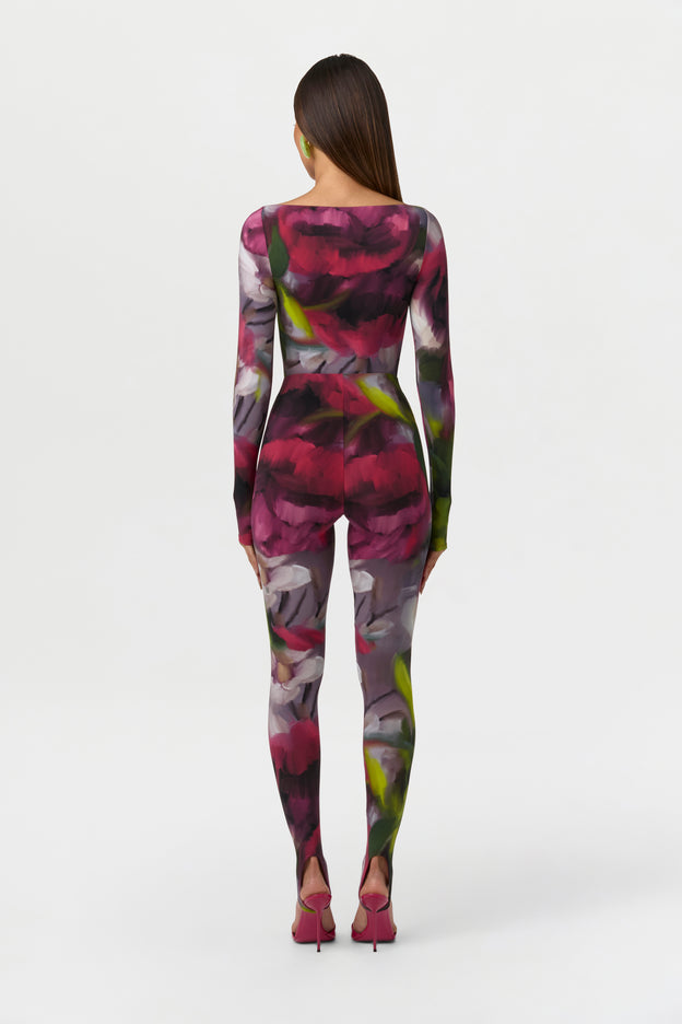 Naked Print Stirrup Leggings